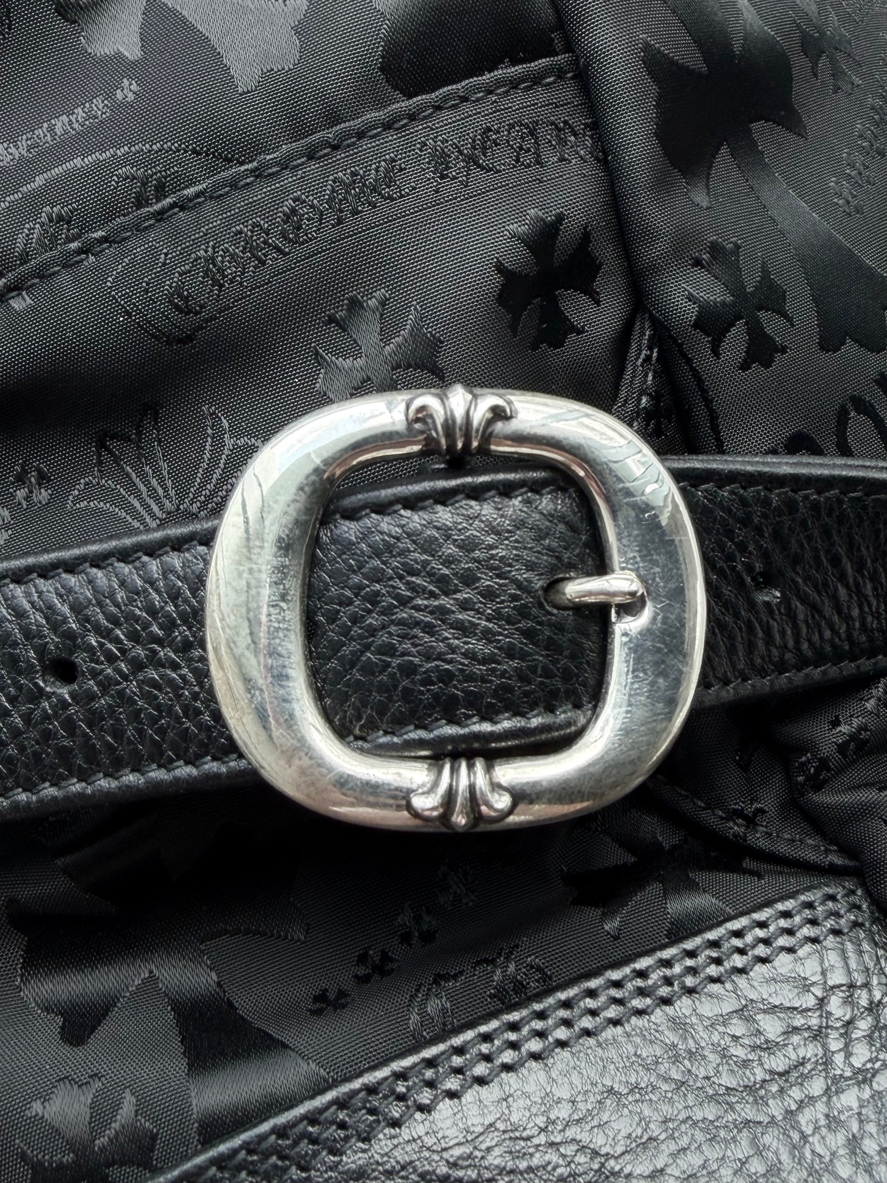 Seventh Grader Black Stencil Nylon Backpack Large