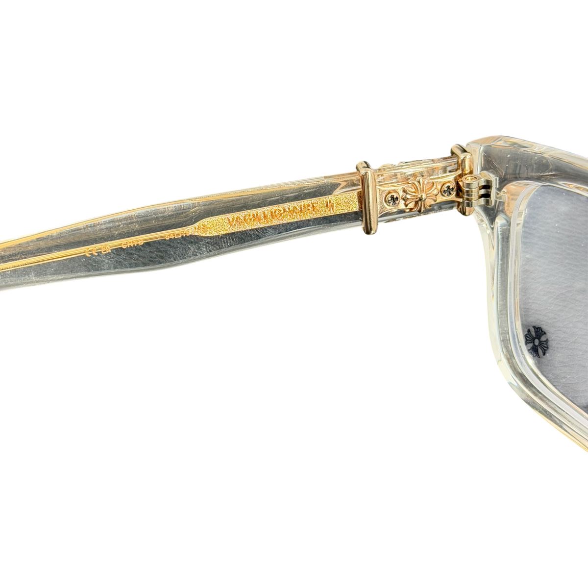 Vagillionaire Clear & Gold Frames