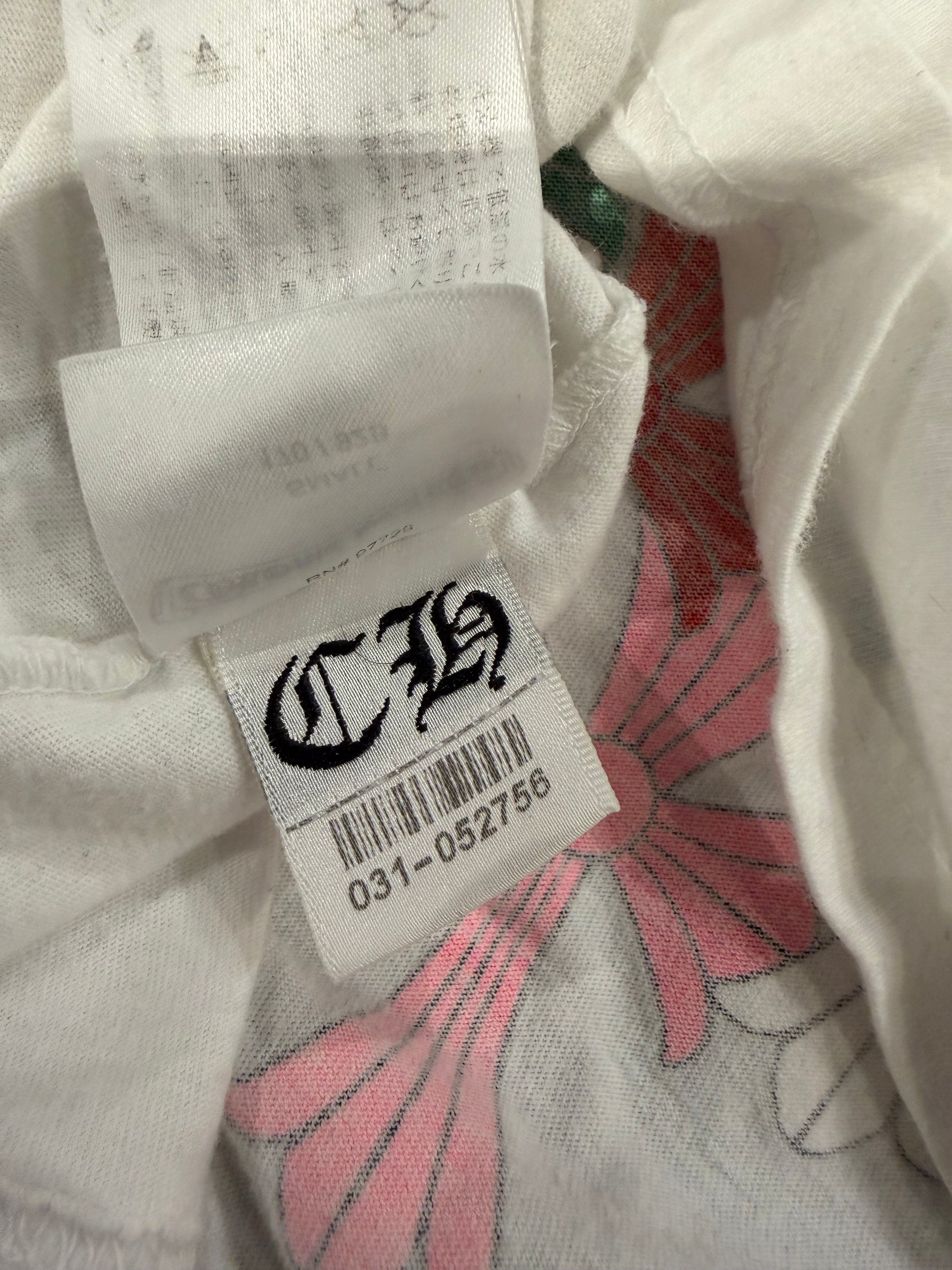 White Multi Color Cross T-shirt