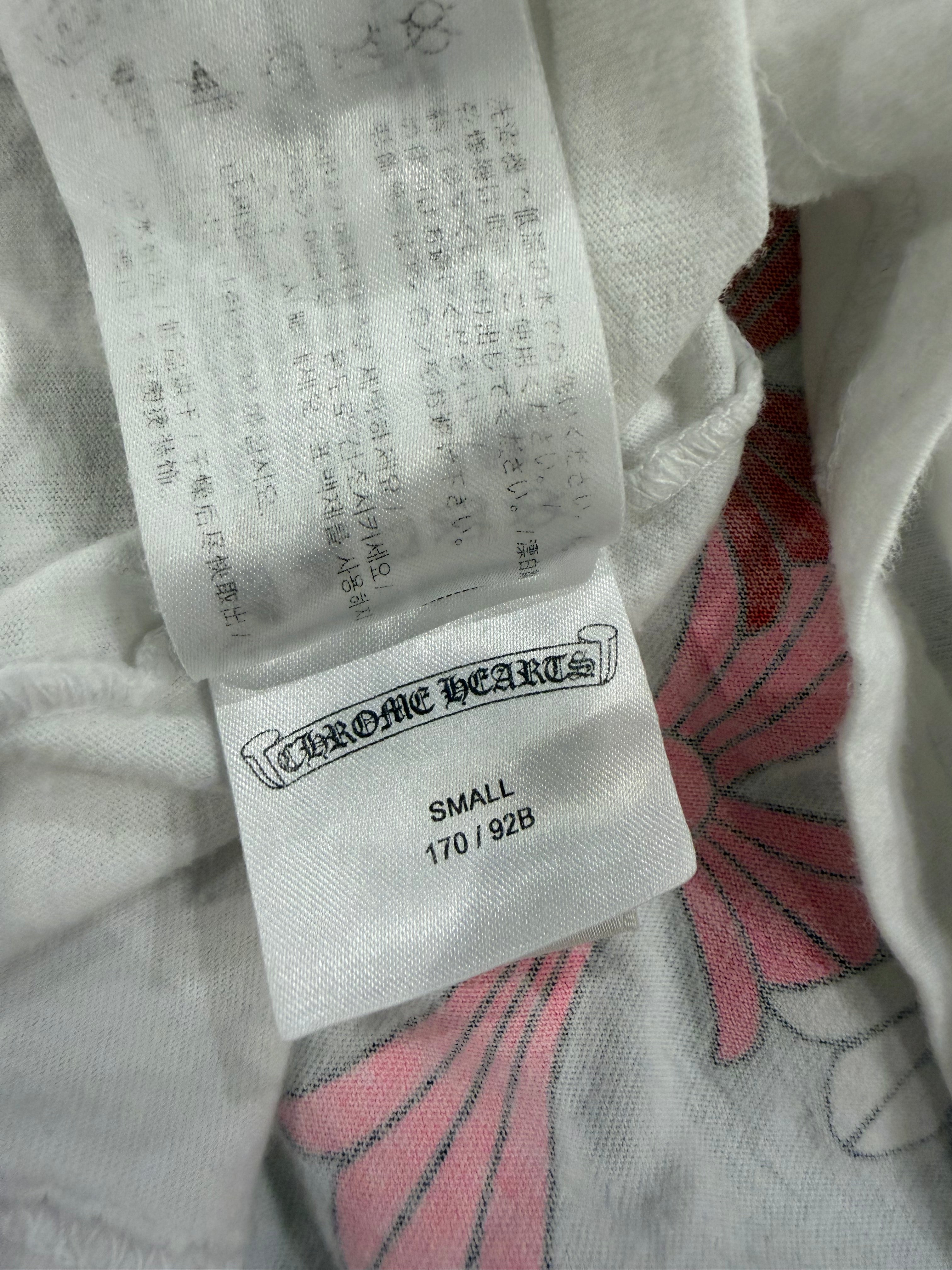 White Multi Color Cross T-shirt