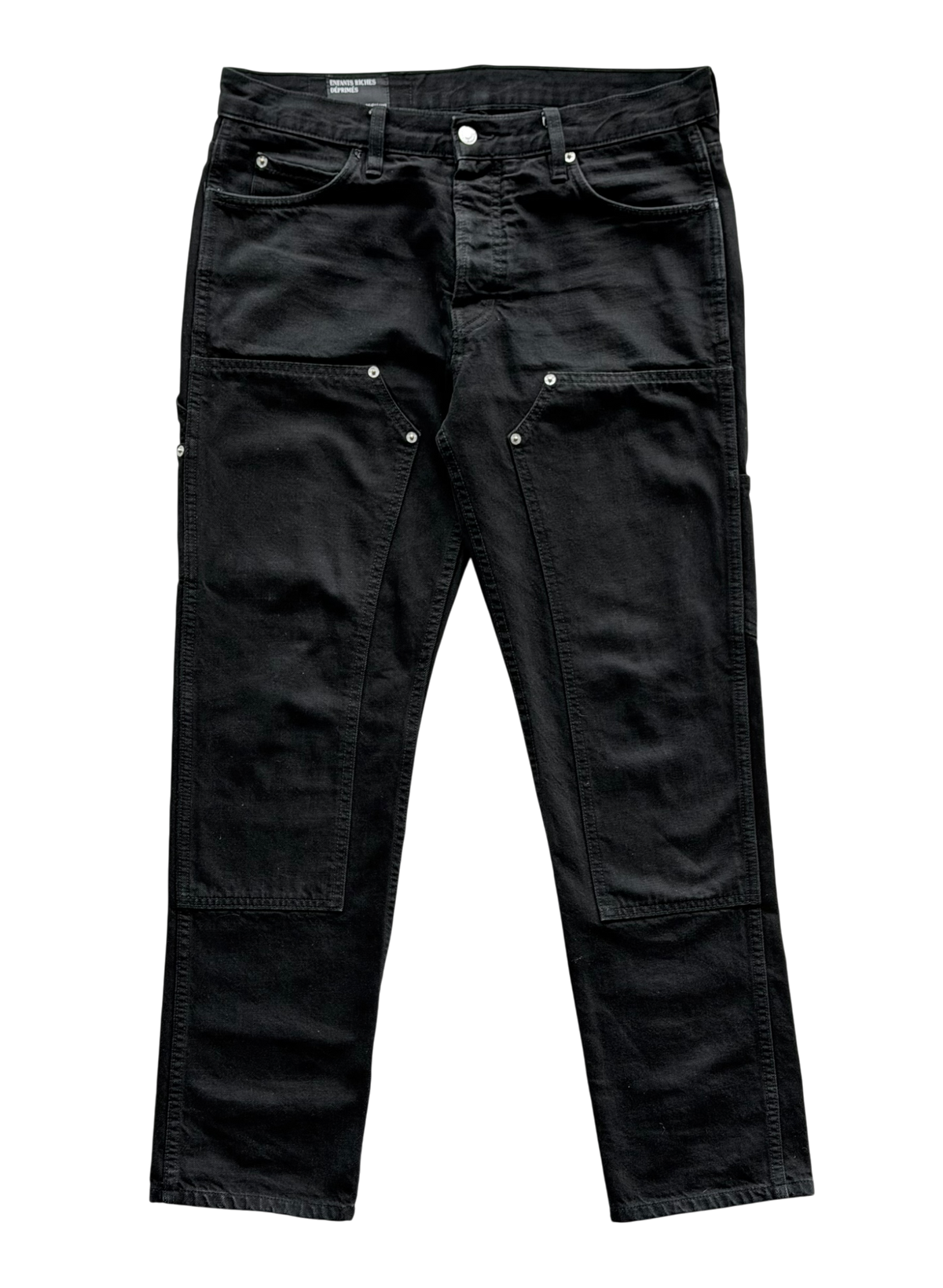 Double Knee Carpenter Black Denim Jeans
