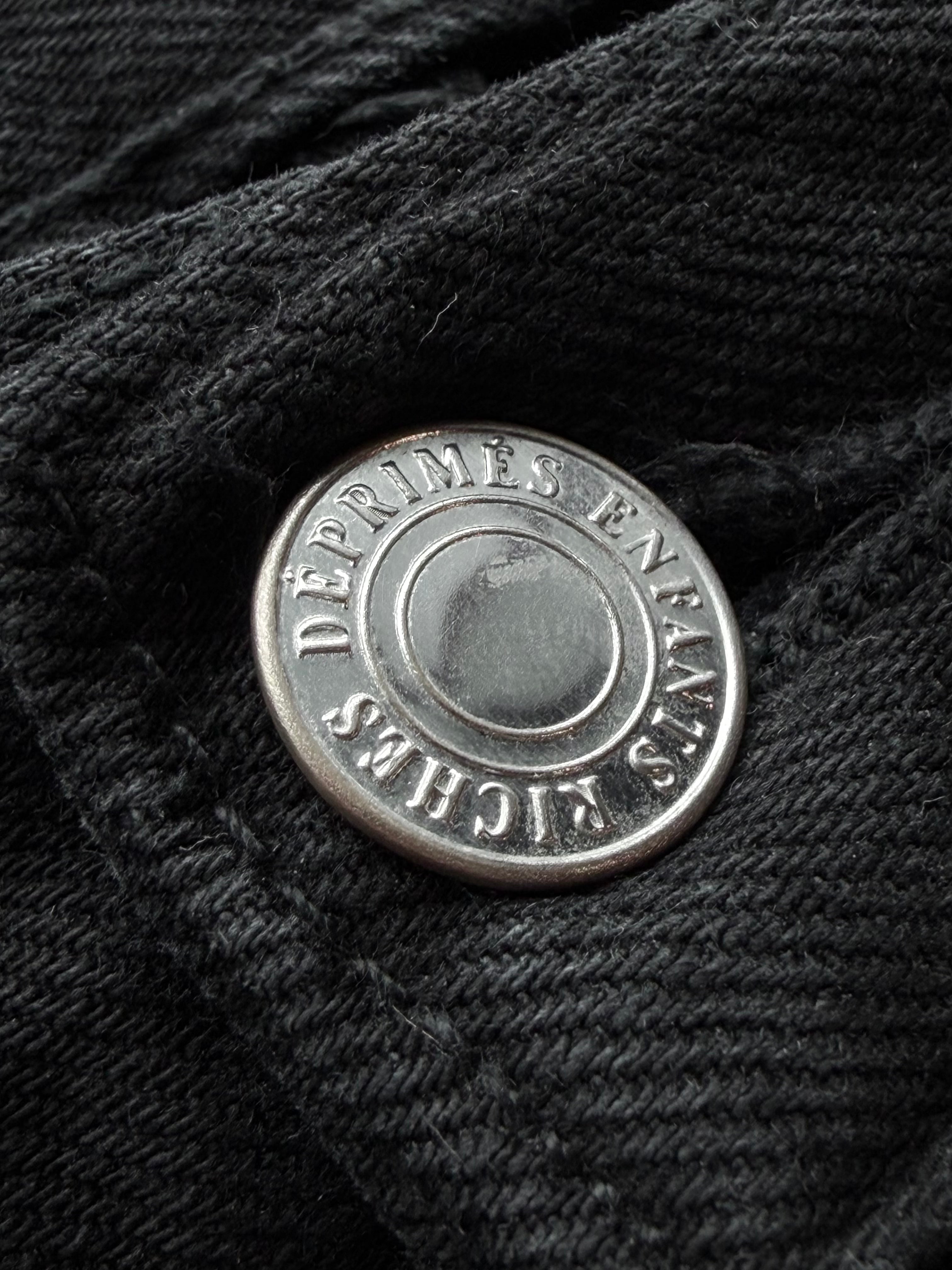 Double Knee Carpenter Black Denim Jeans