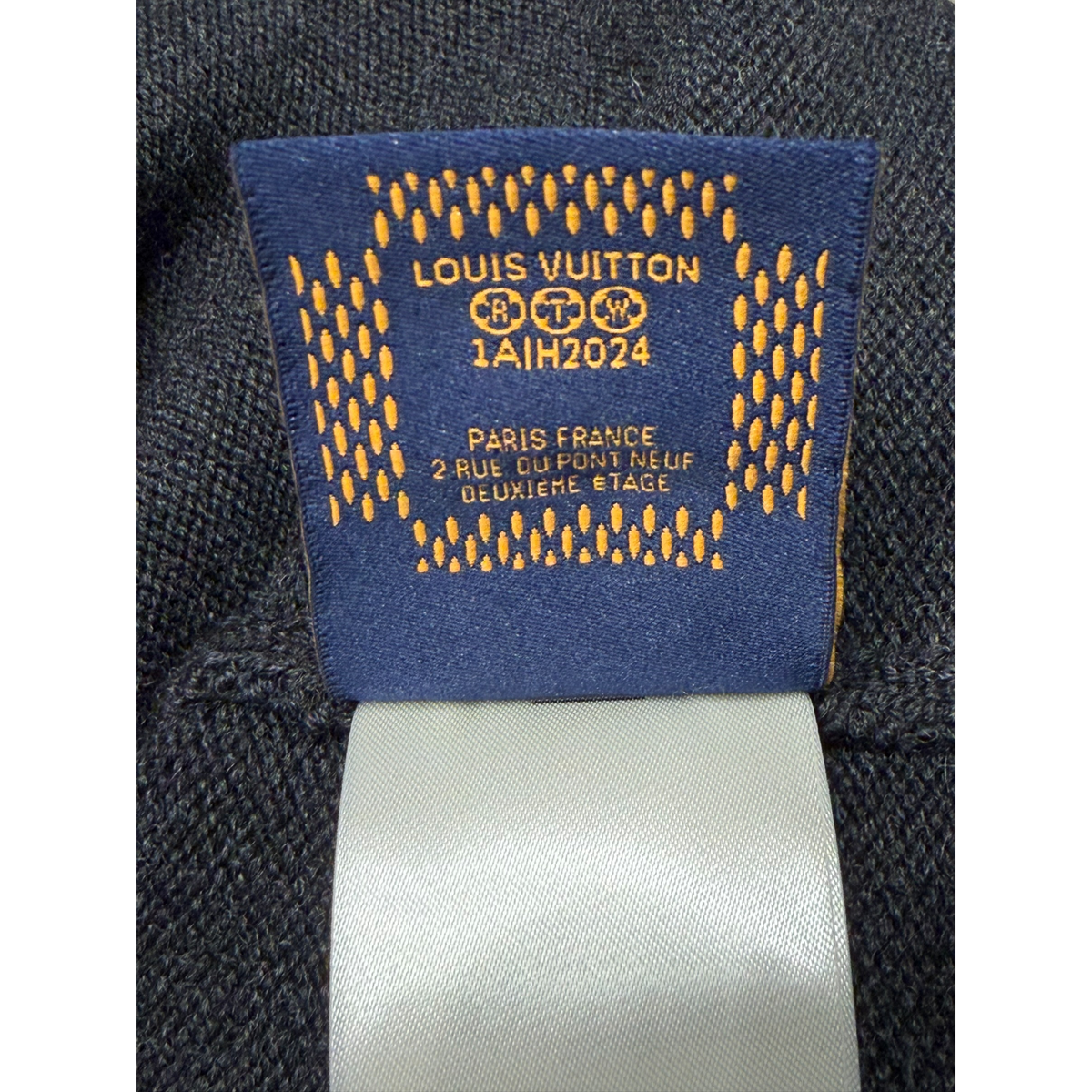 Embellished Long Sleeved Merino Wool Crew Neck Dark Grey