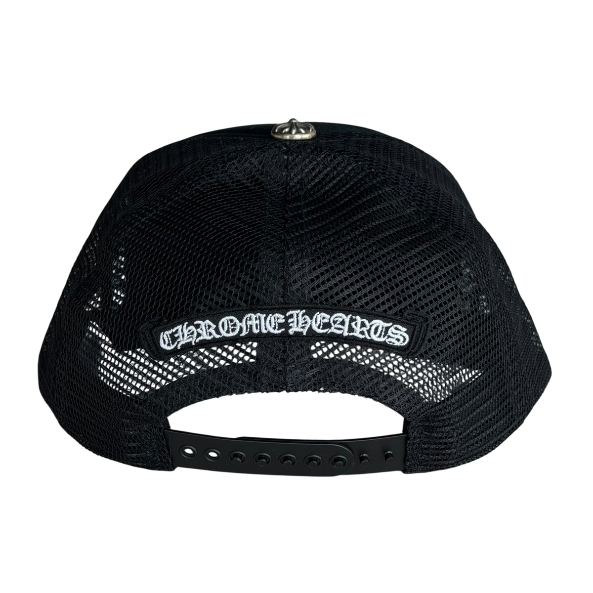 Red Triple Cross Patch Trucker Cap
