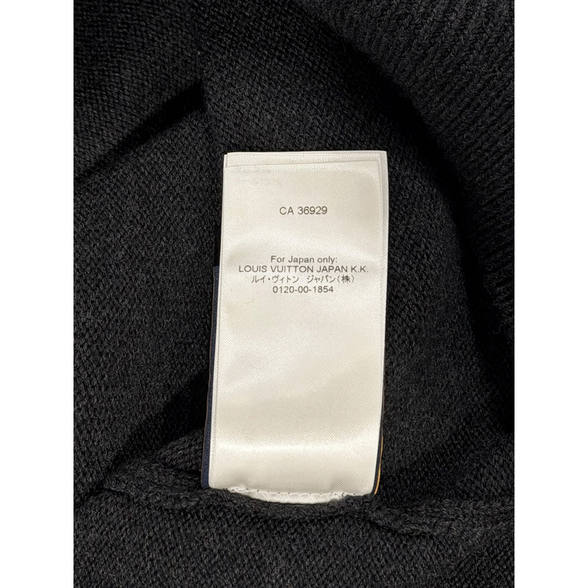 Embellished Long Sleeved Merino Wool Crew Neck Dark Grey