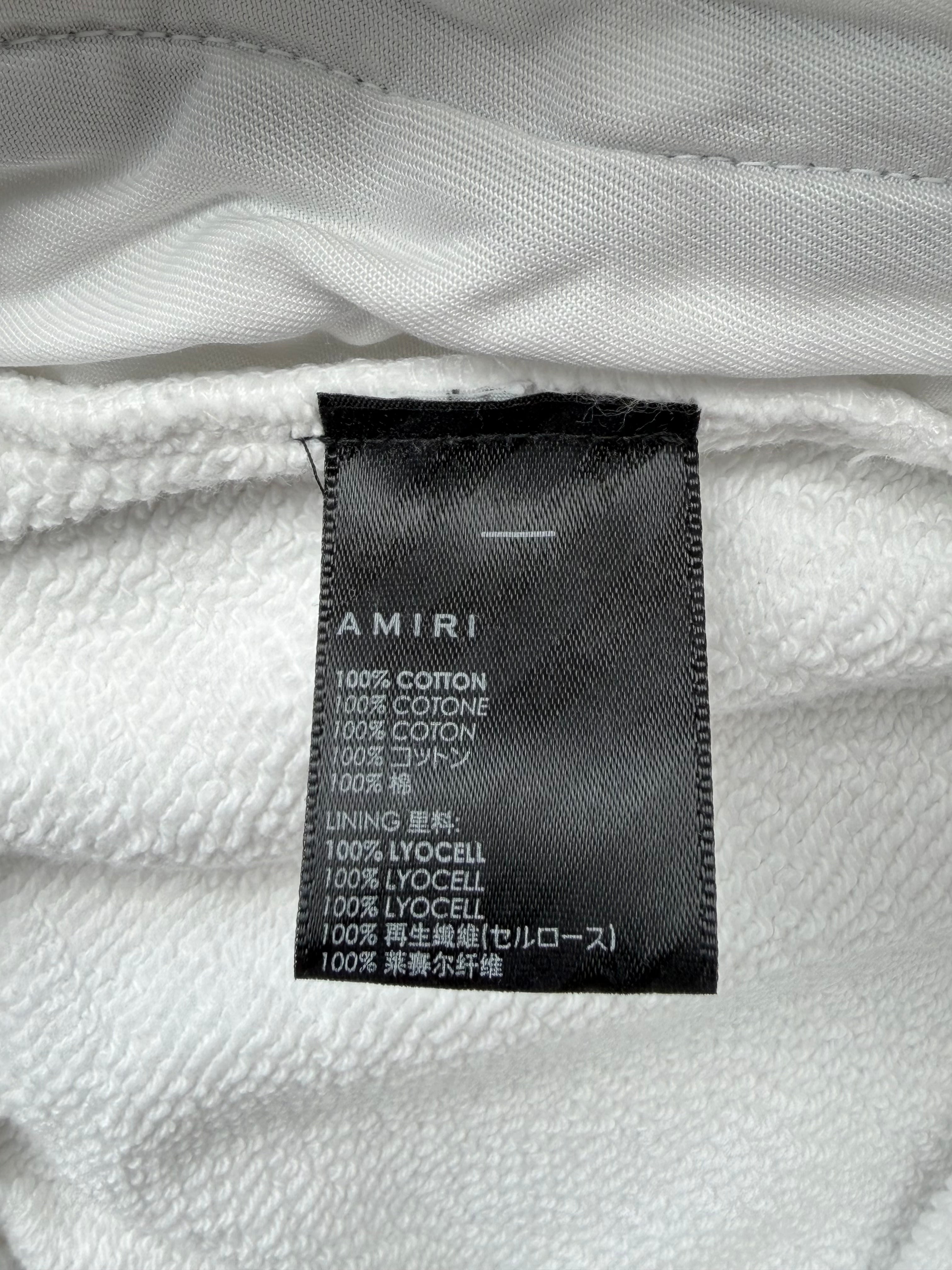 White & Black 22 Logo Shorts