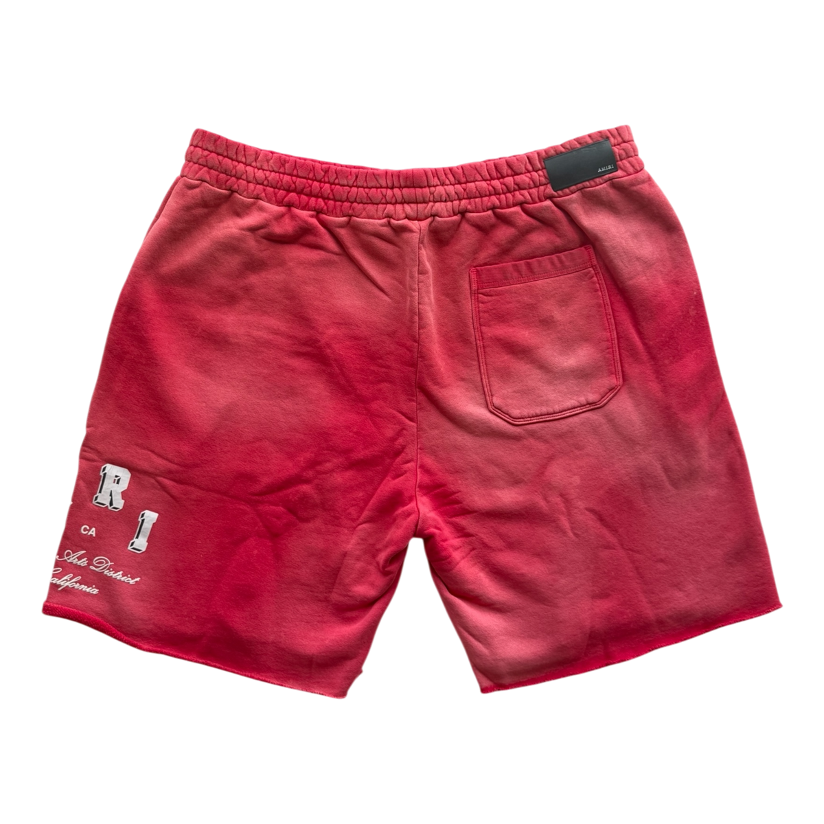 Red & White Collegiate Logo Shorts