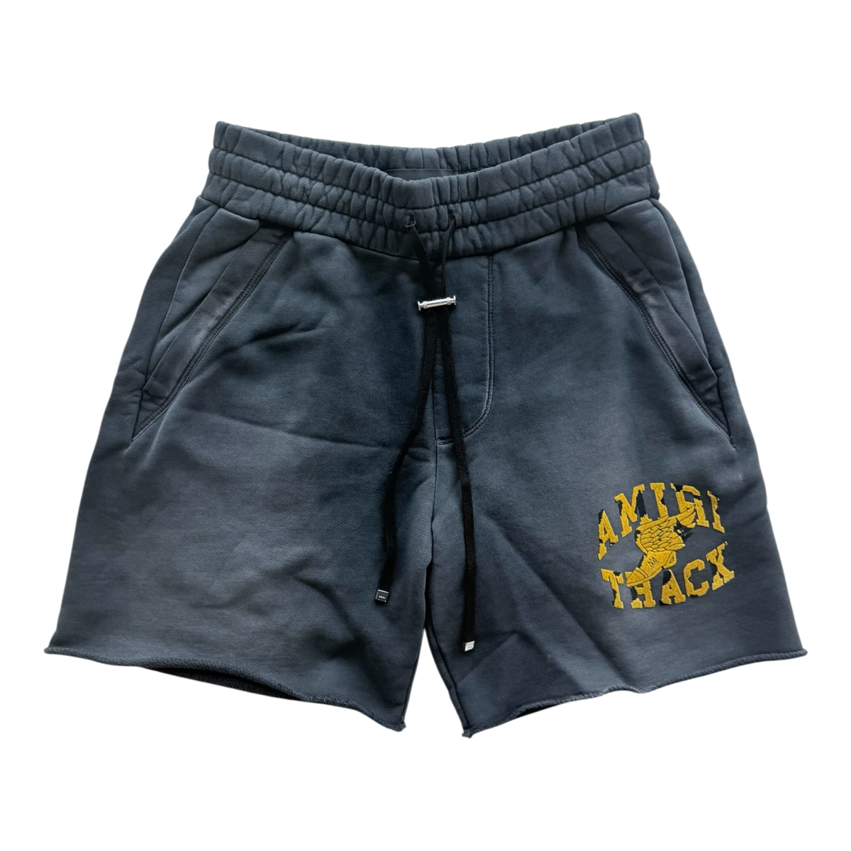 Black & Yellow Track Logo Shorts