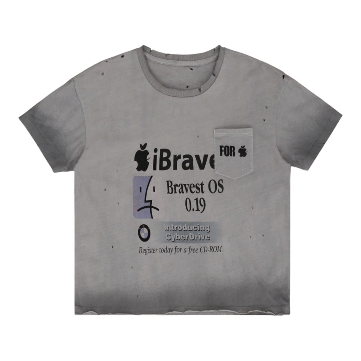 Grey Ibrave Vintage Tee