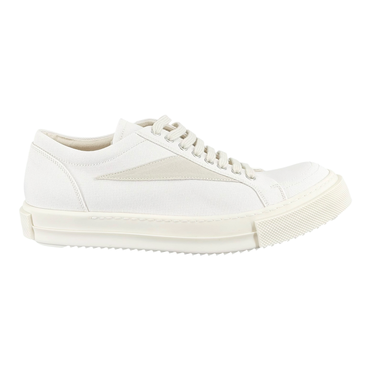 Drkshdw Vintage Panelled Cream Low Sneakers