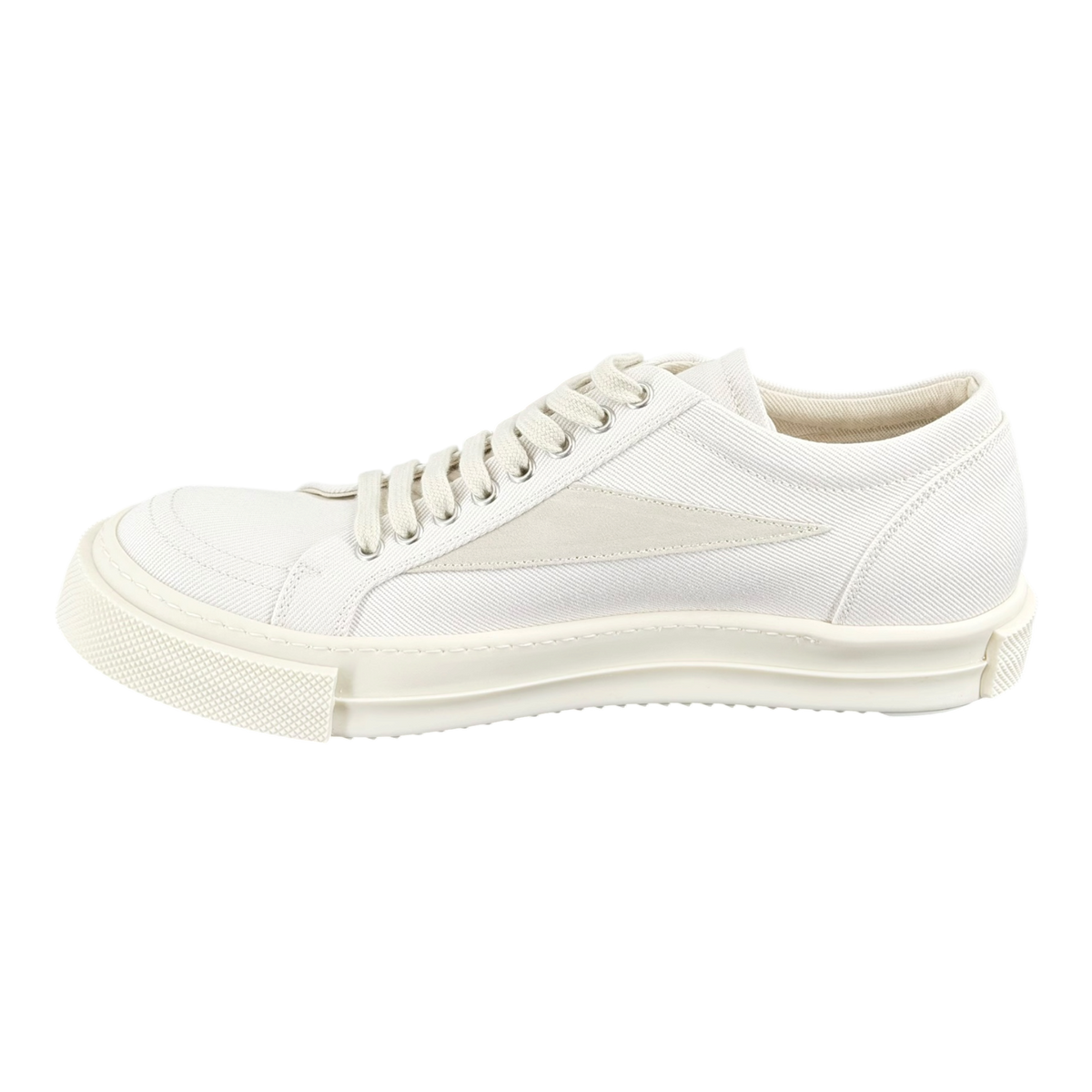 Drkshdw Vintage Panelled Cream Low Sneakers