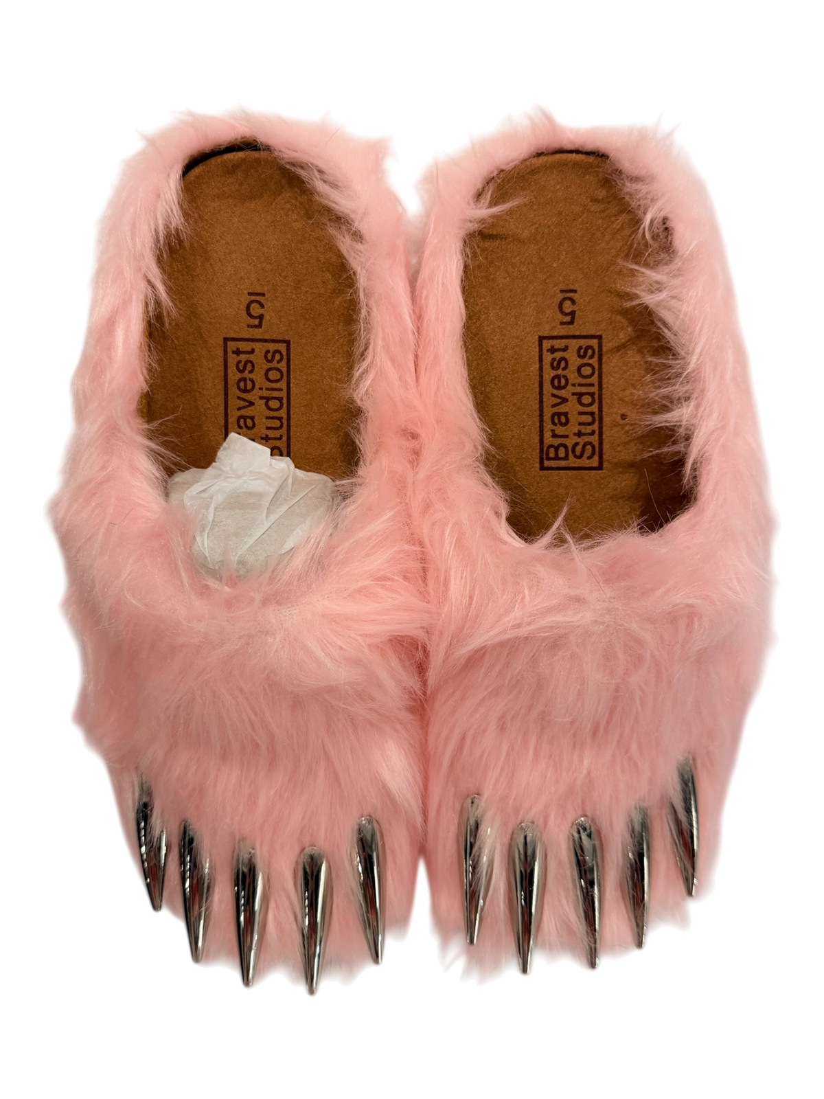 Pink Bear Claw Mules