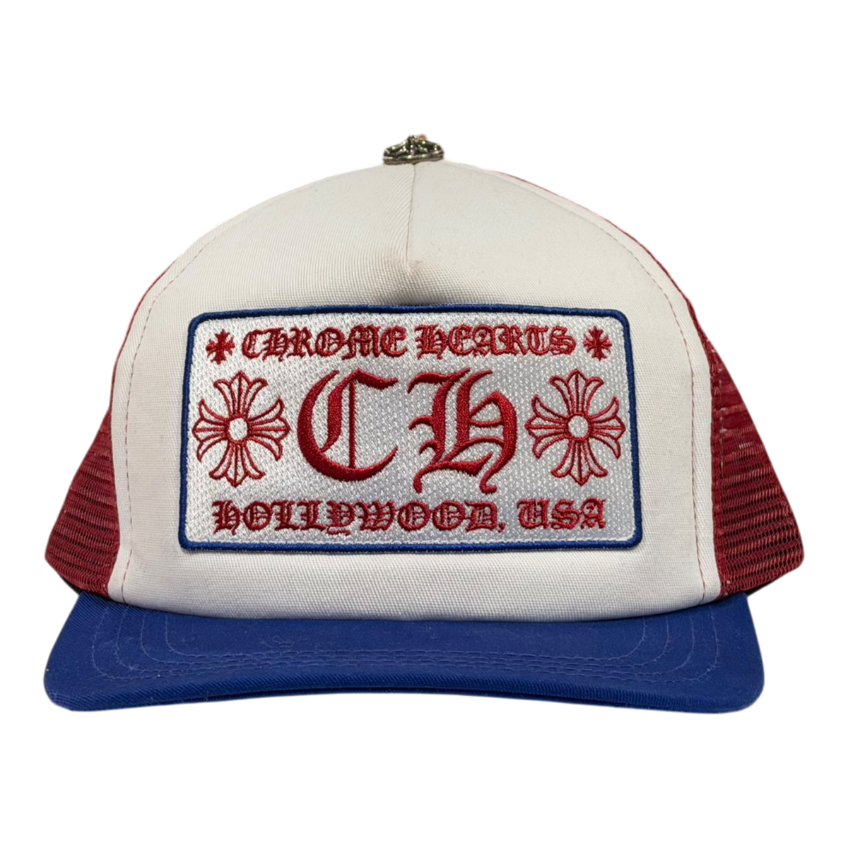 Red White & Blue CH Hollywood Trucker Hat