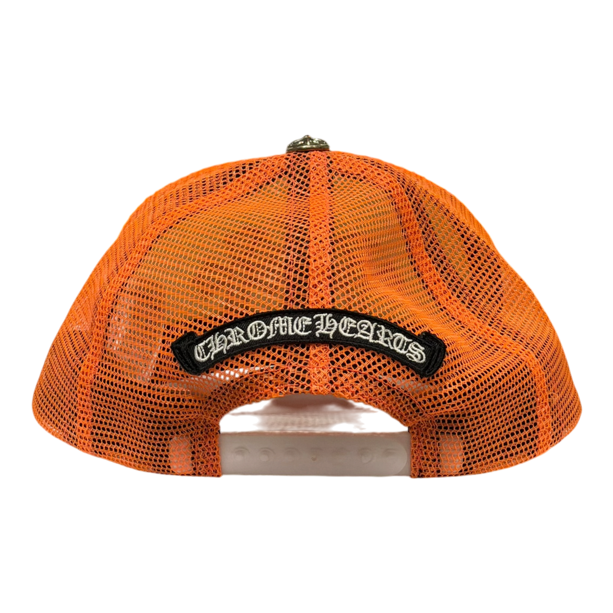 Orange Triple Cross Trucker Hat