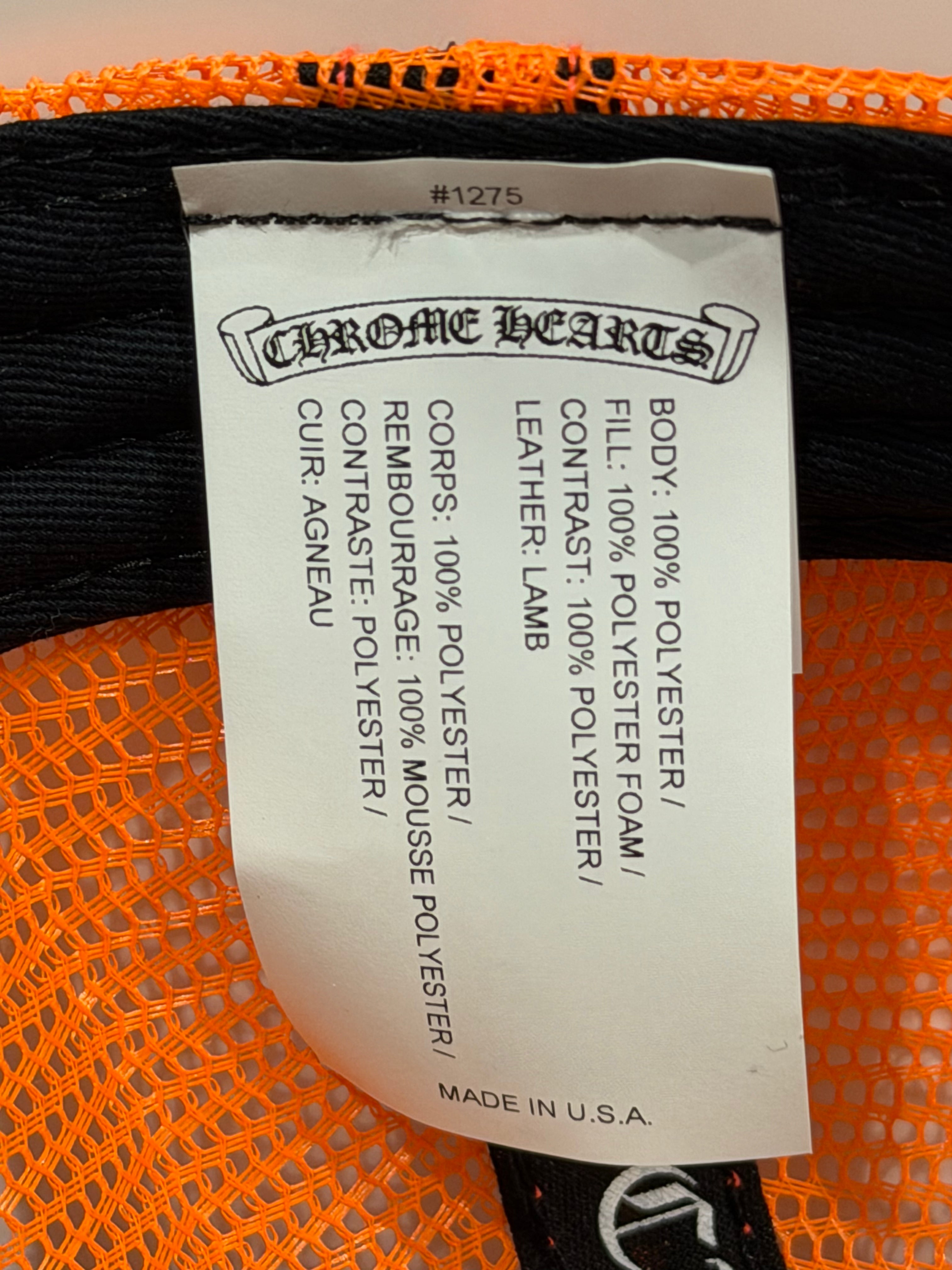 Orange Triple Cross Trucker Hat