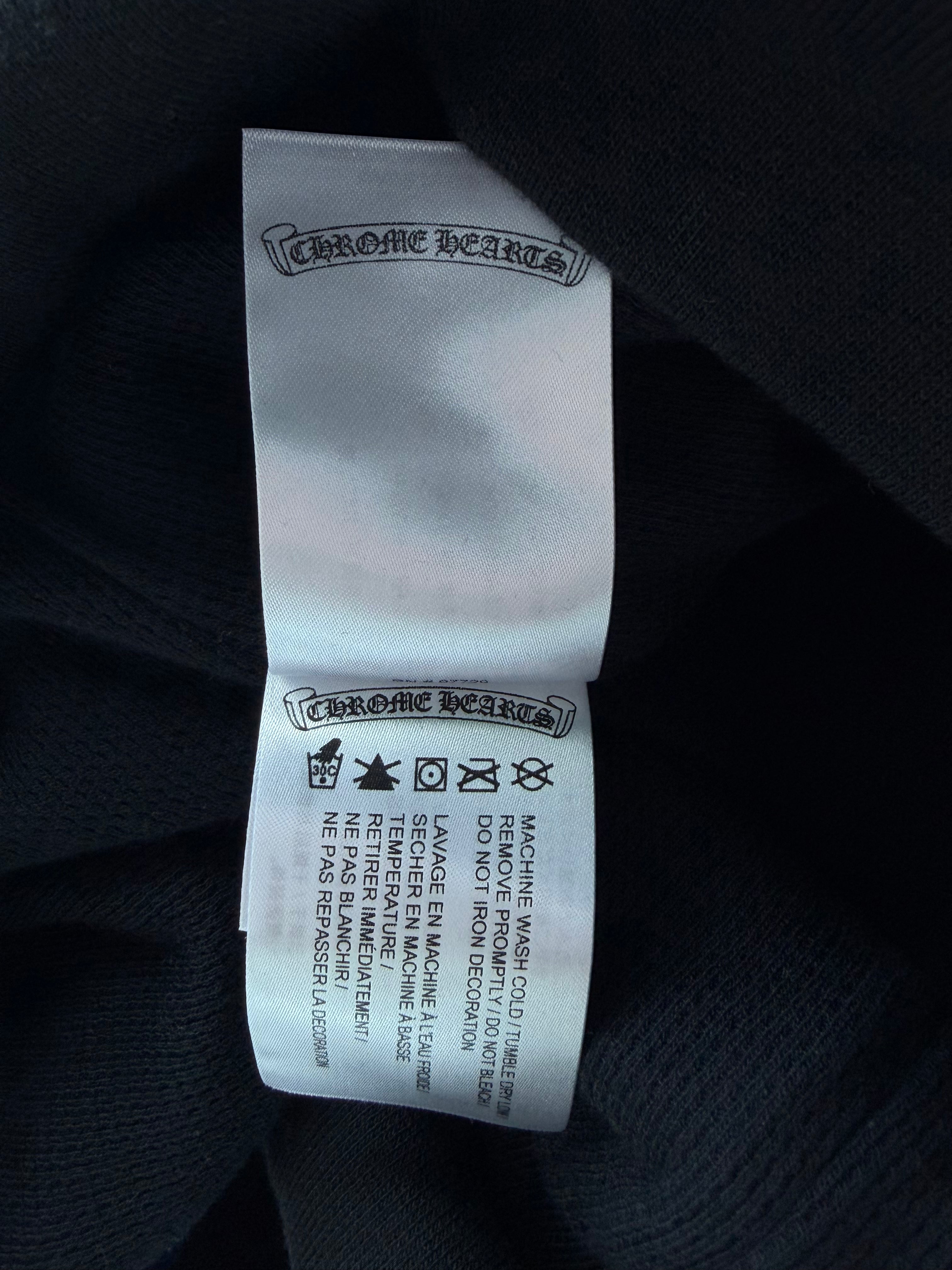 Chrome Hearts Thermal Lined Eyechart Logo Zip Up Hoodie