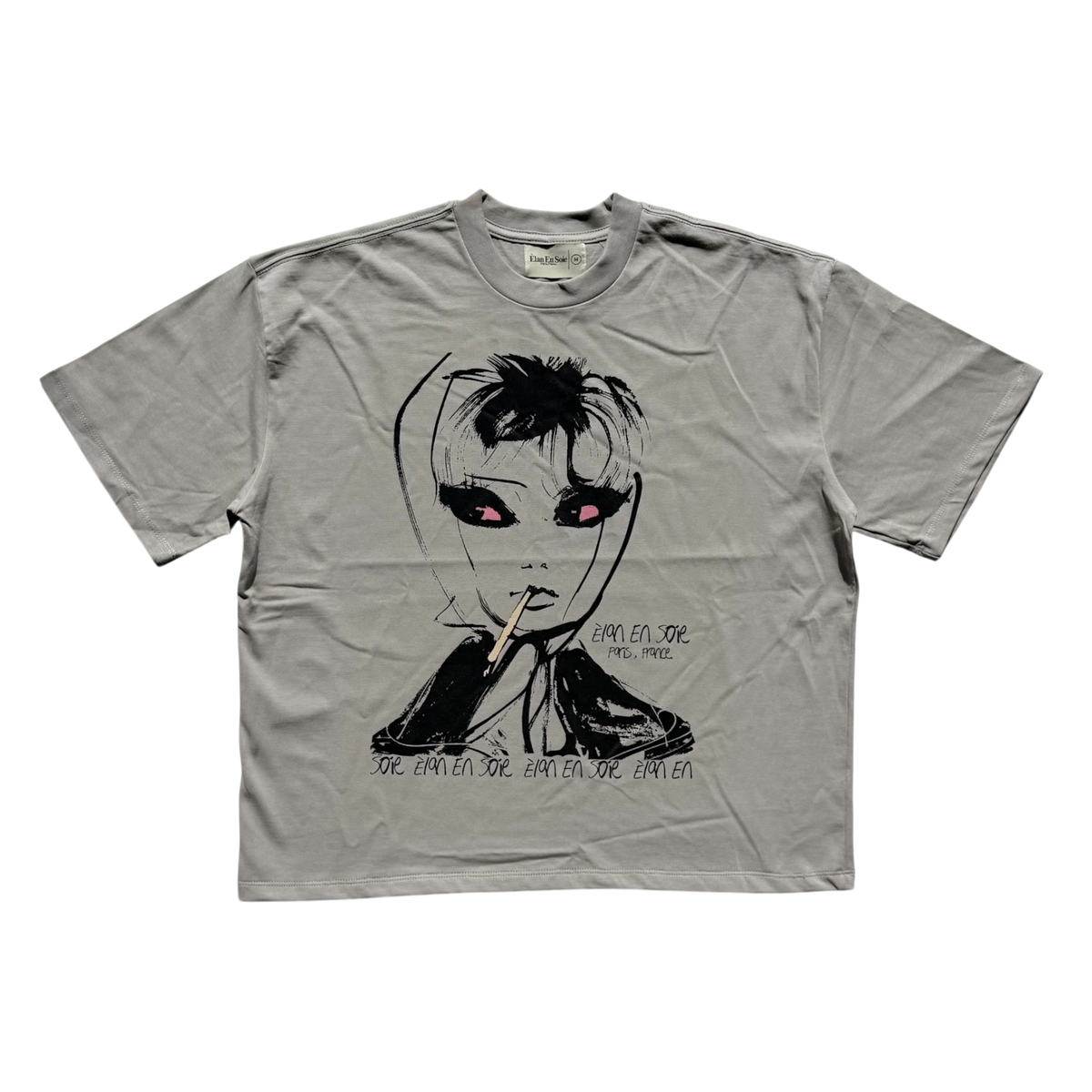 Bad Habits Stone Grey Tee