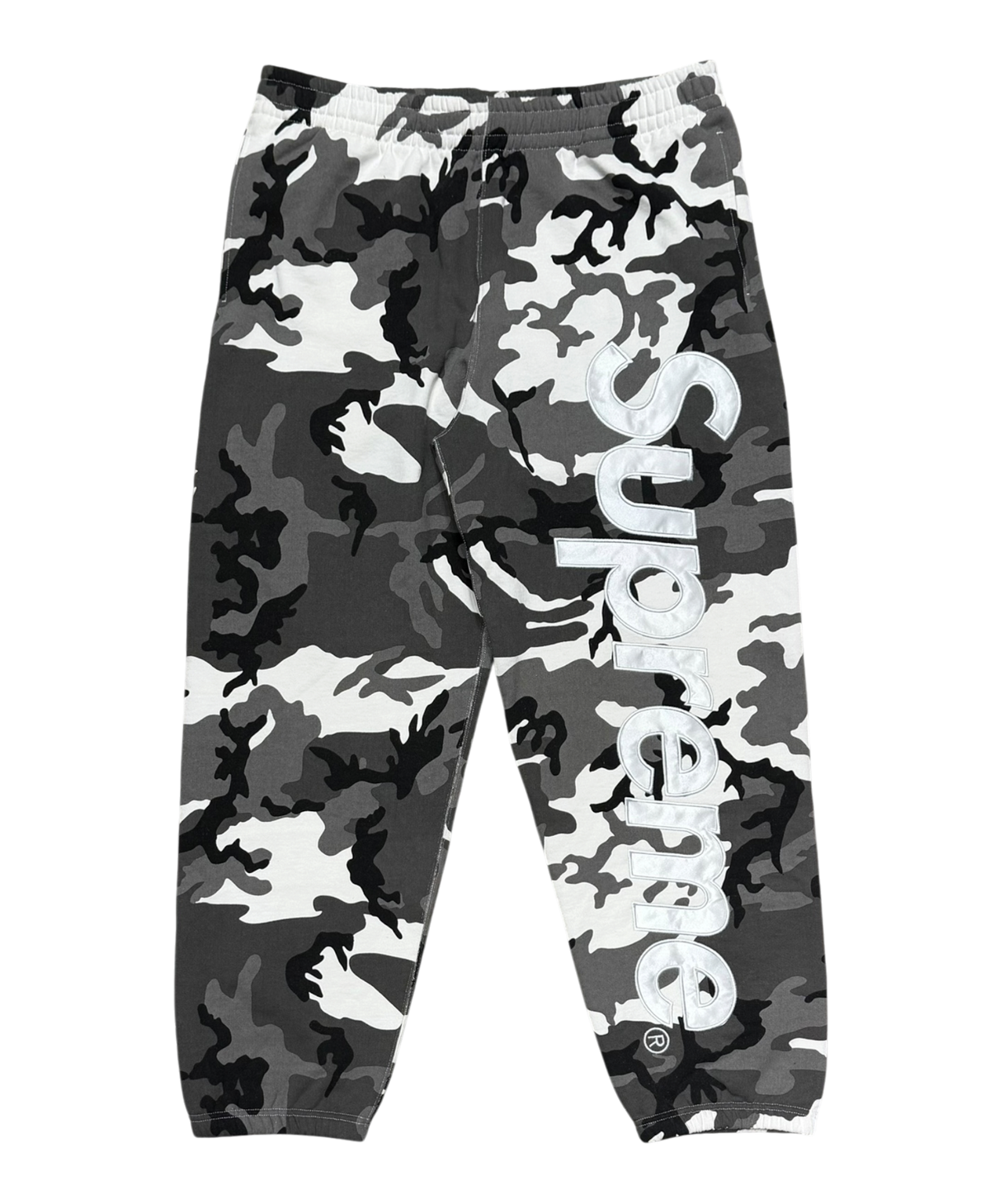 Satin Applique Sweatpant (SS26) Snow Camo