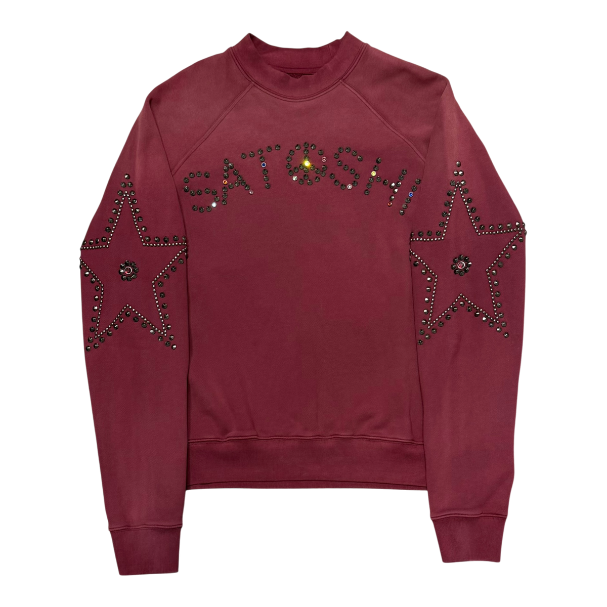 Red Studded Crewneck