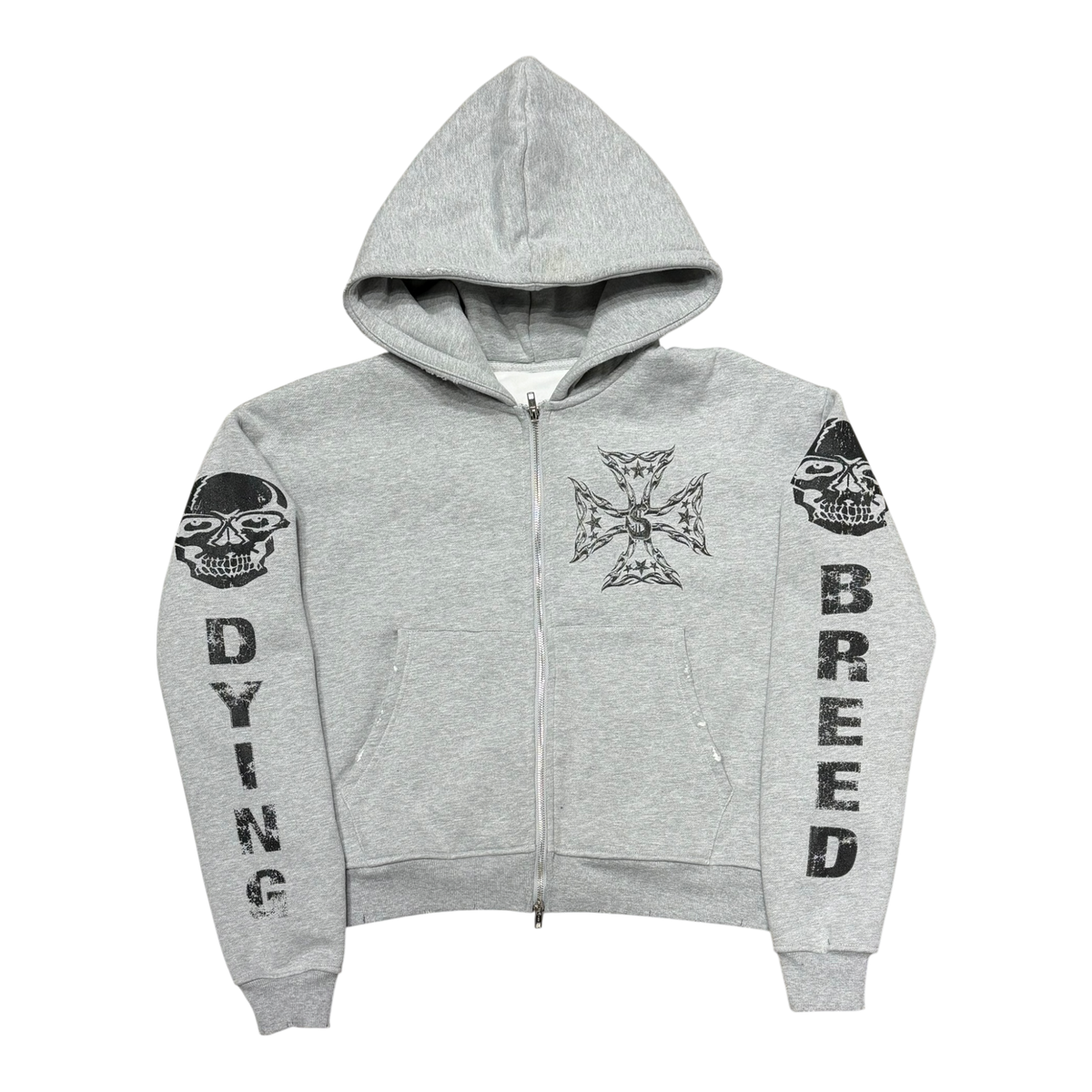 Saints Grey Logo Zip