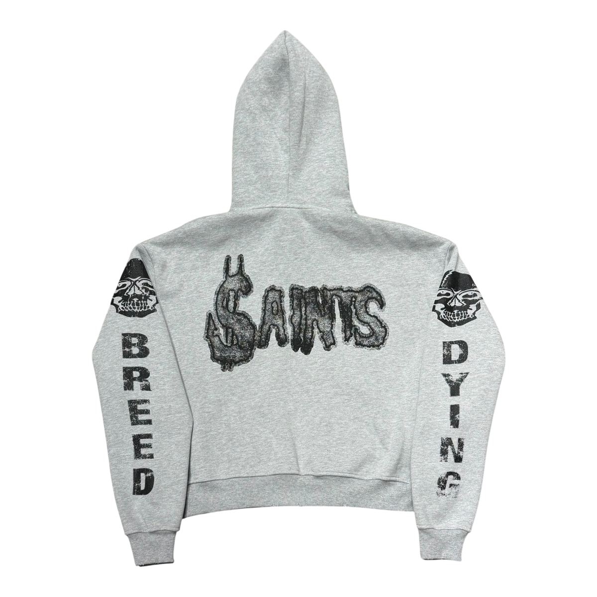 Saints Grey Logo Zip