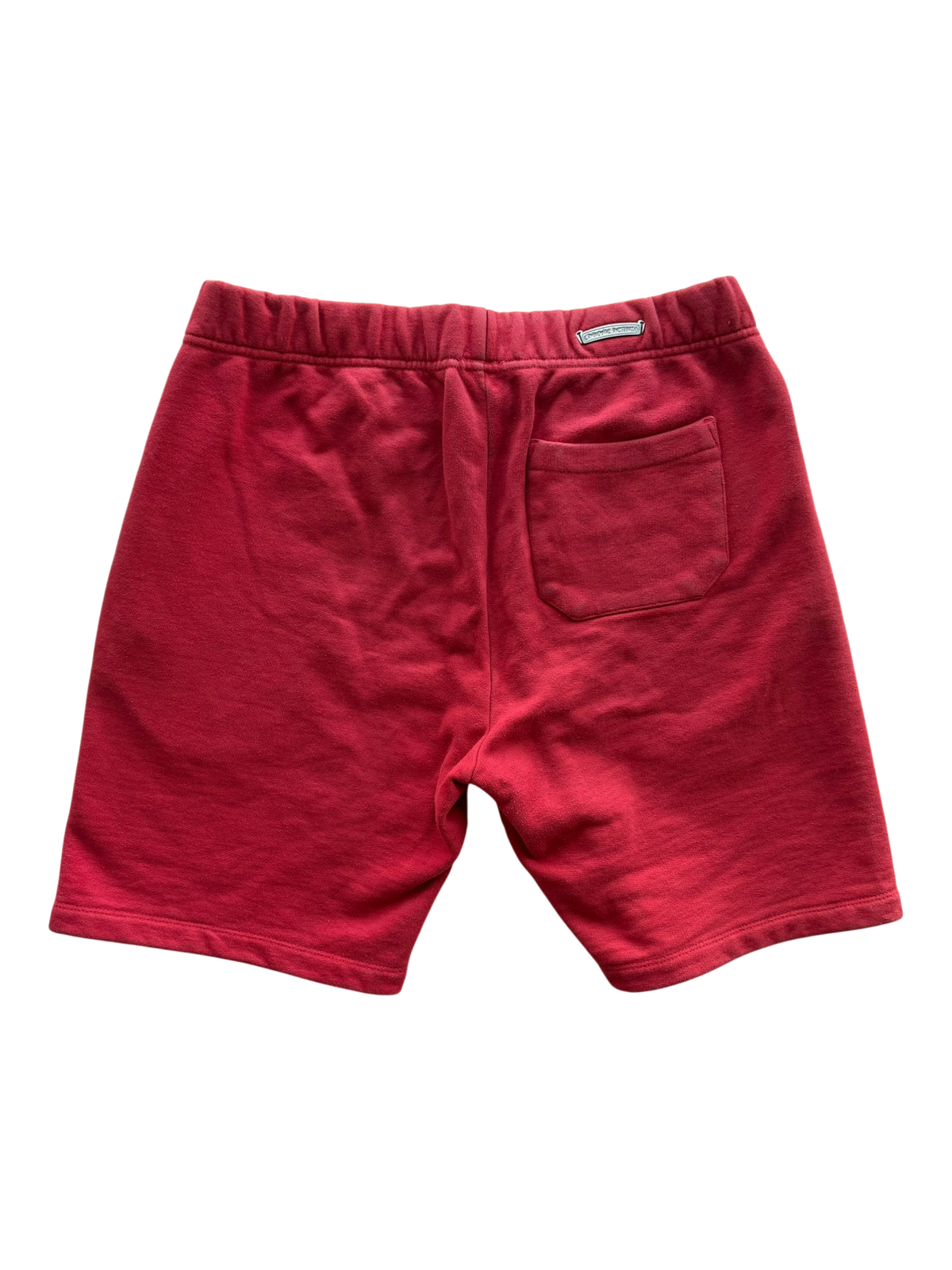 Triple Cross Embroidered Shorts Red & White