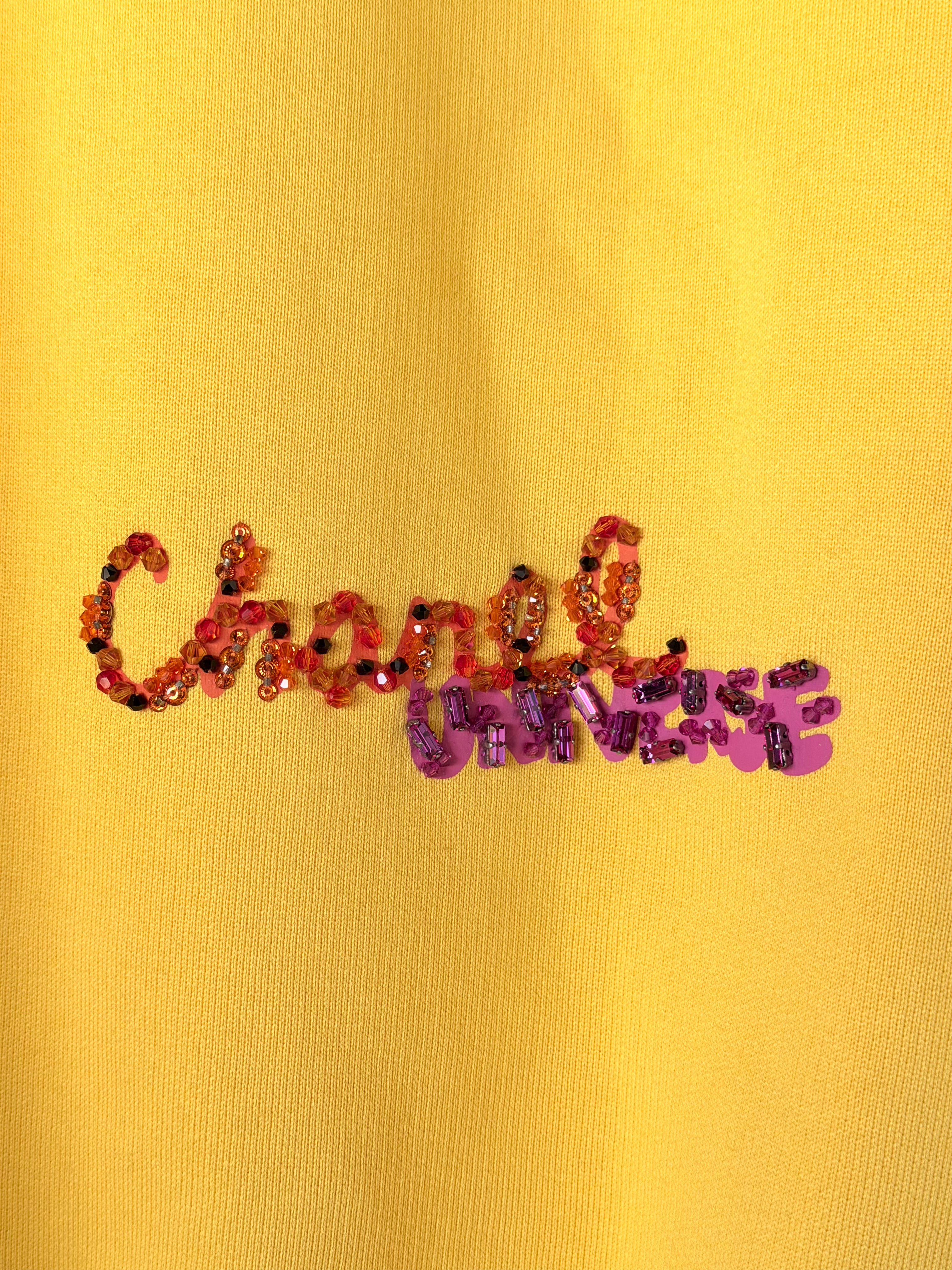 Chanel Pharrell Appliqué Sunflower Hoodie Yellow