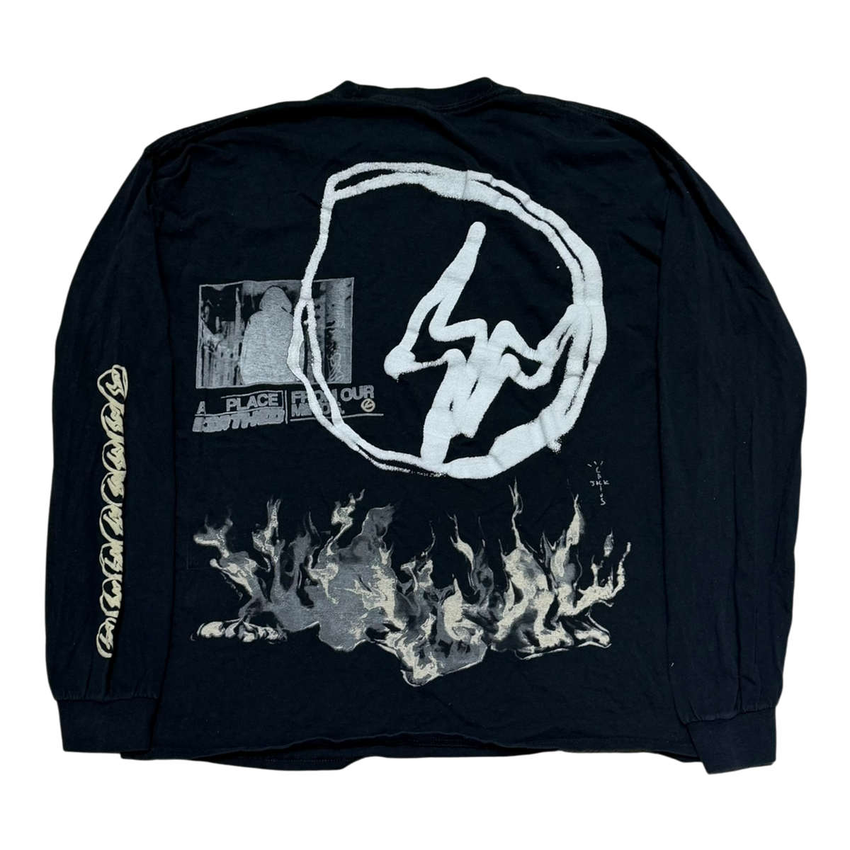Cactus Jack For Fragment Logo Long Sleeve Tee
