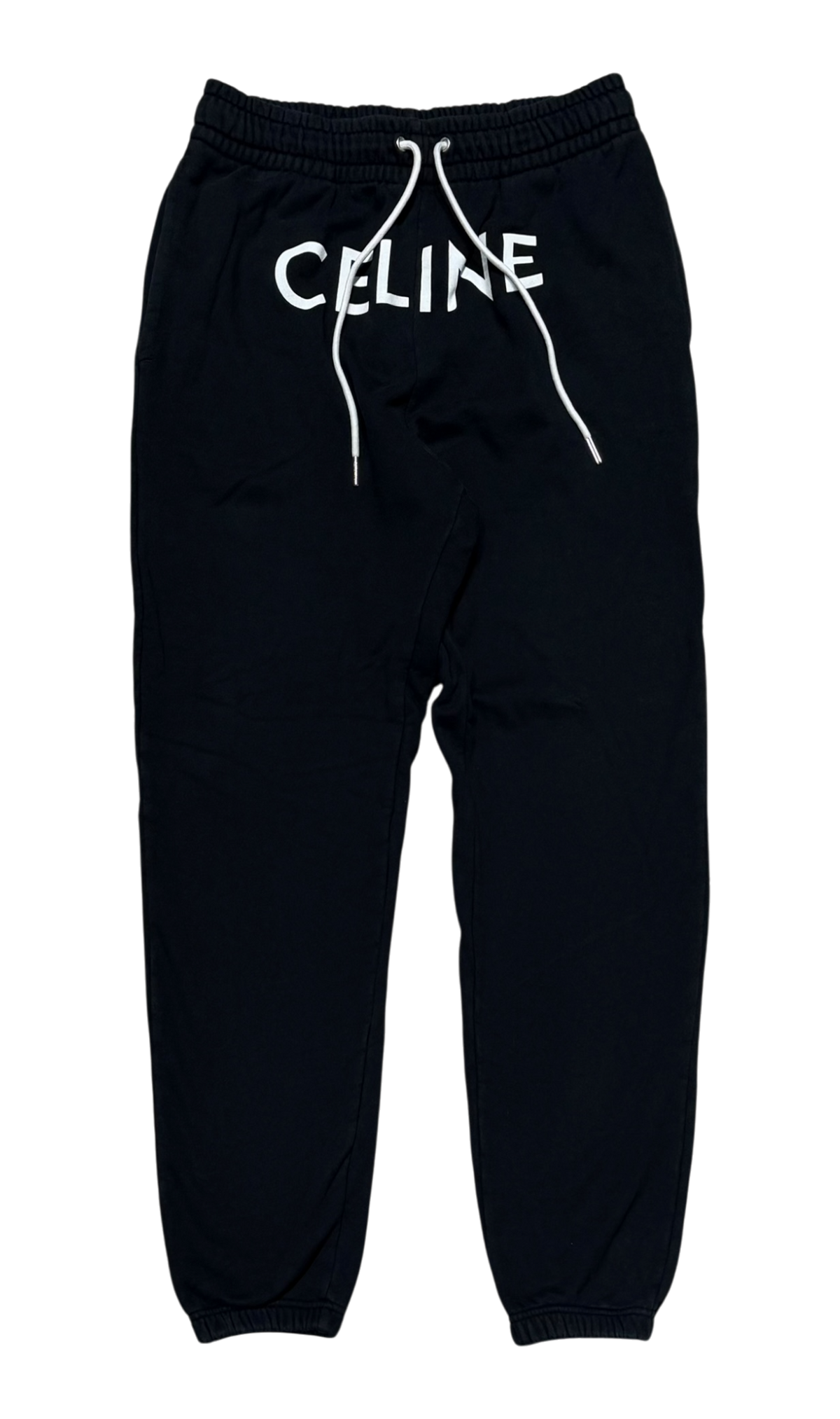 Cotton Track Pants Black/White