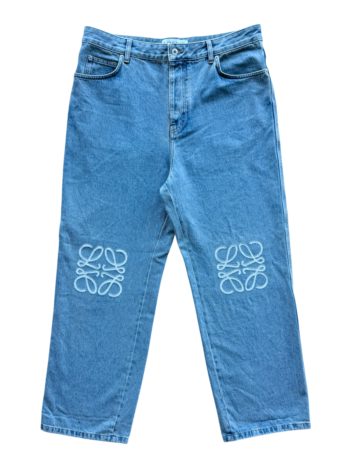 Anagram Straight Leg Jeans Blue