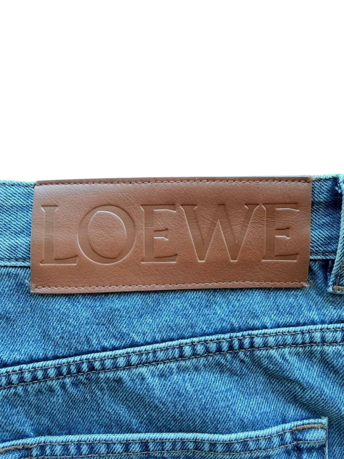 Anagram Straight Leg Jeans Blue