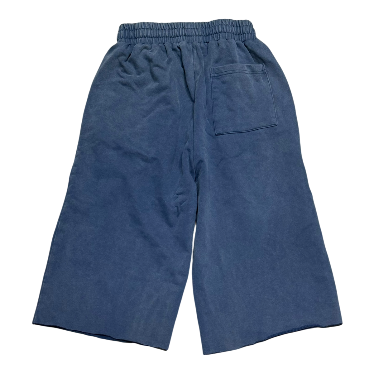 Blue Washed Baggy Sweatshort