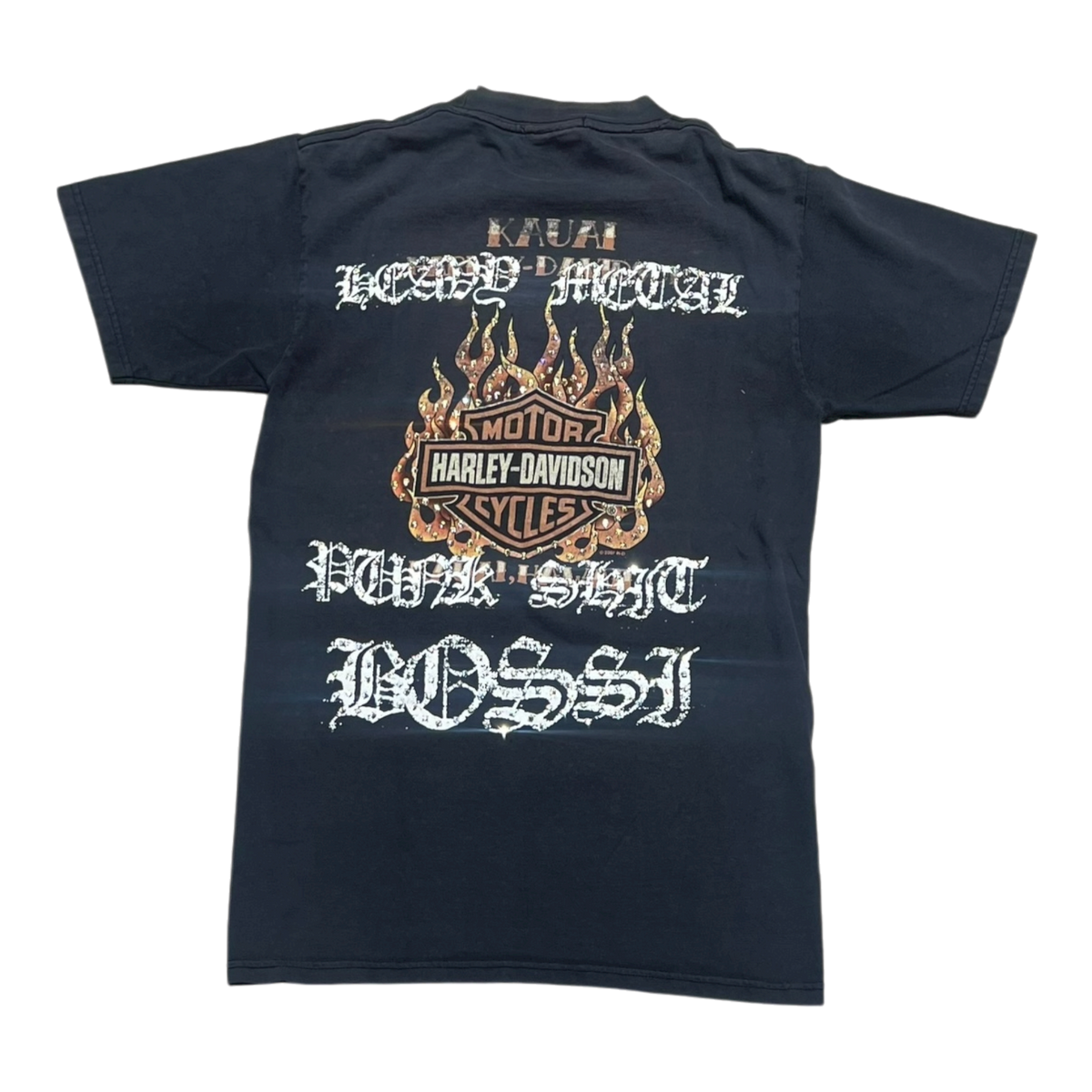 Harley Davidson Skull Vintage Rhinestone Tee (FW25)