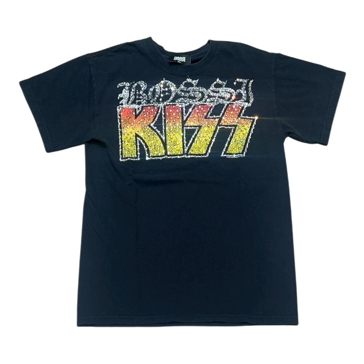 KISS Logo Vintage Rhinestone Tee (FW25)