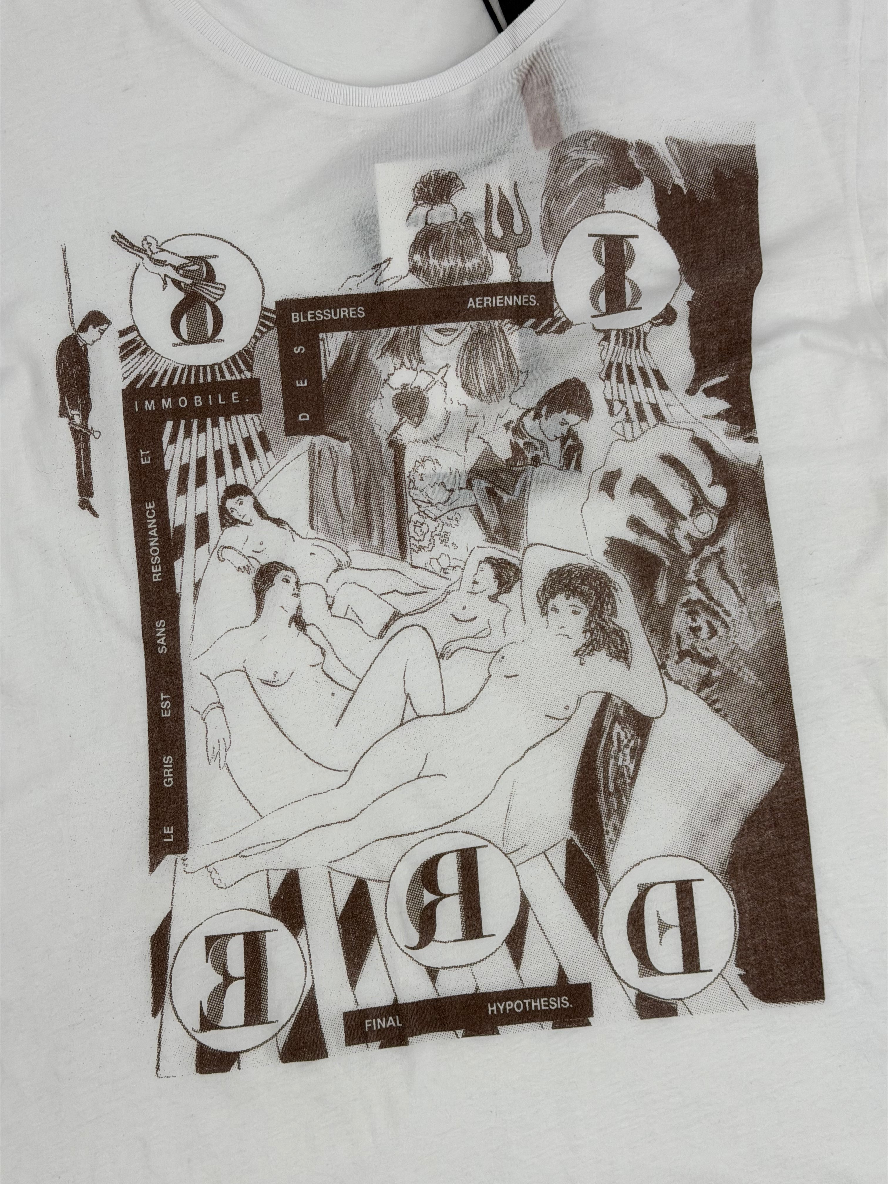 Bath House Orgy T-Shirt 'White/Brown'