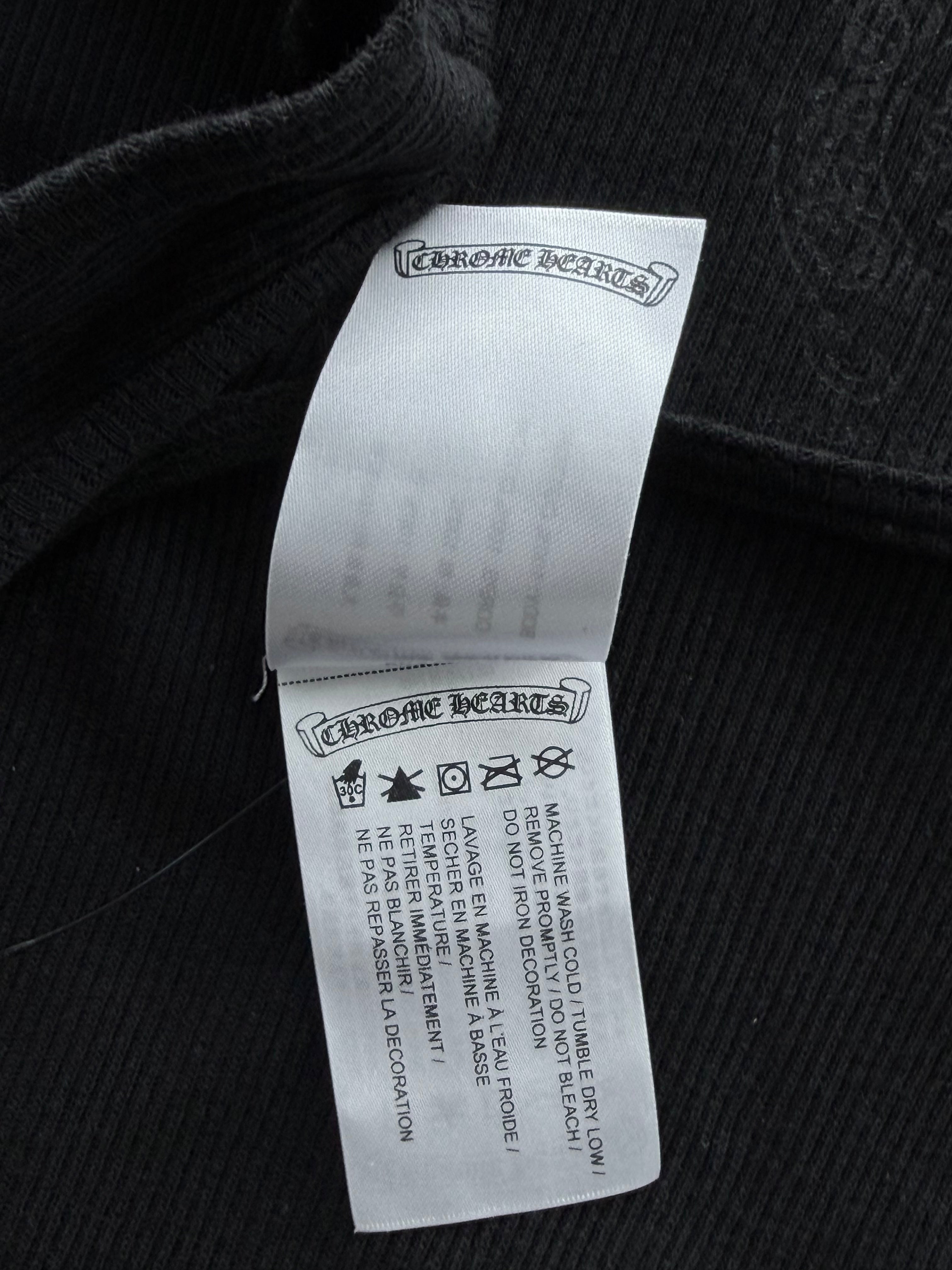 Cross T-Bar Black Rib Tank Top