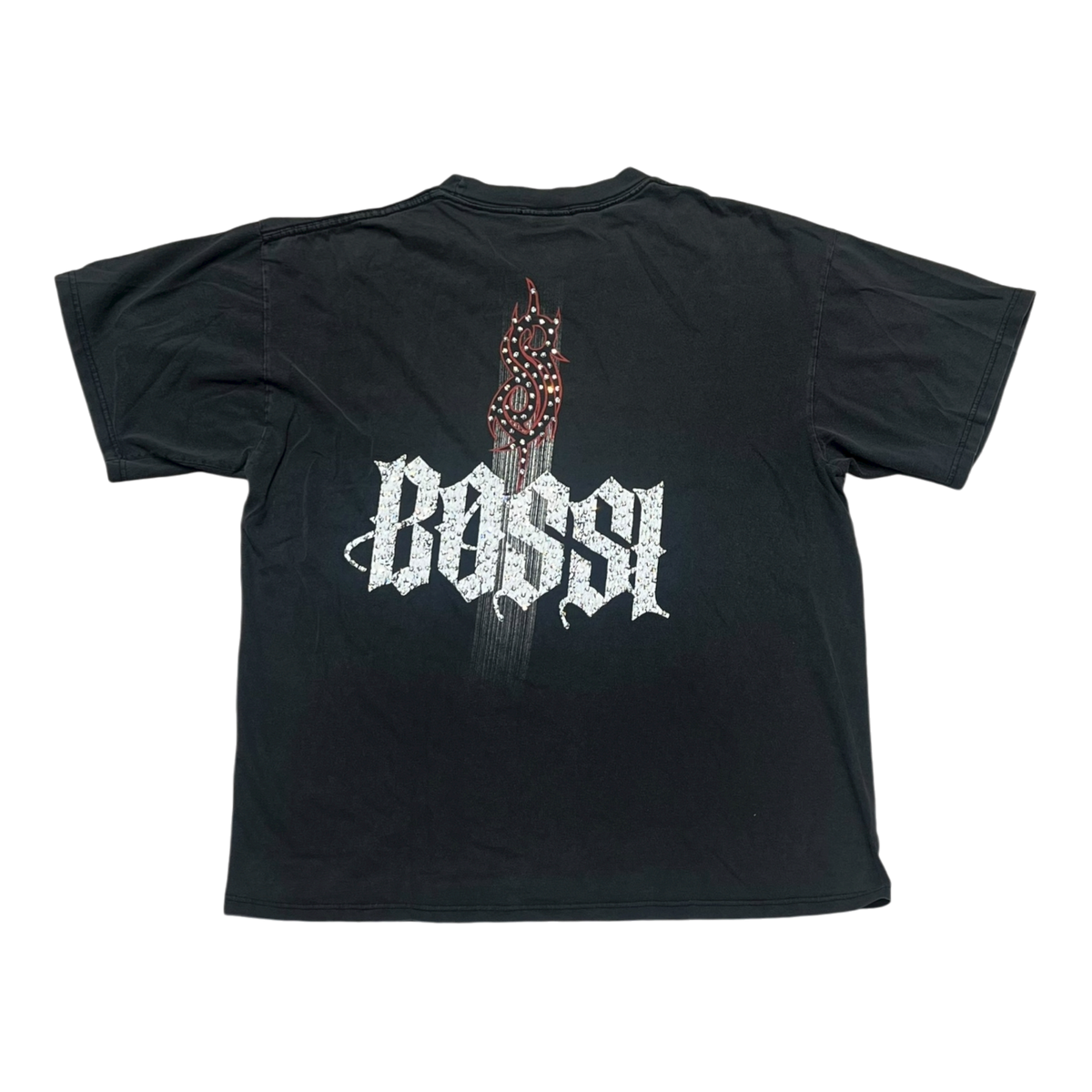 Red Slipknot Vintage Rhinestone Tee (FW25)