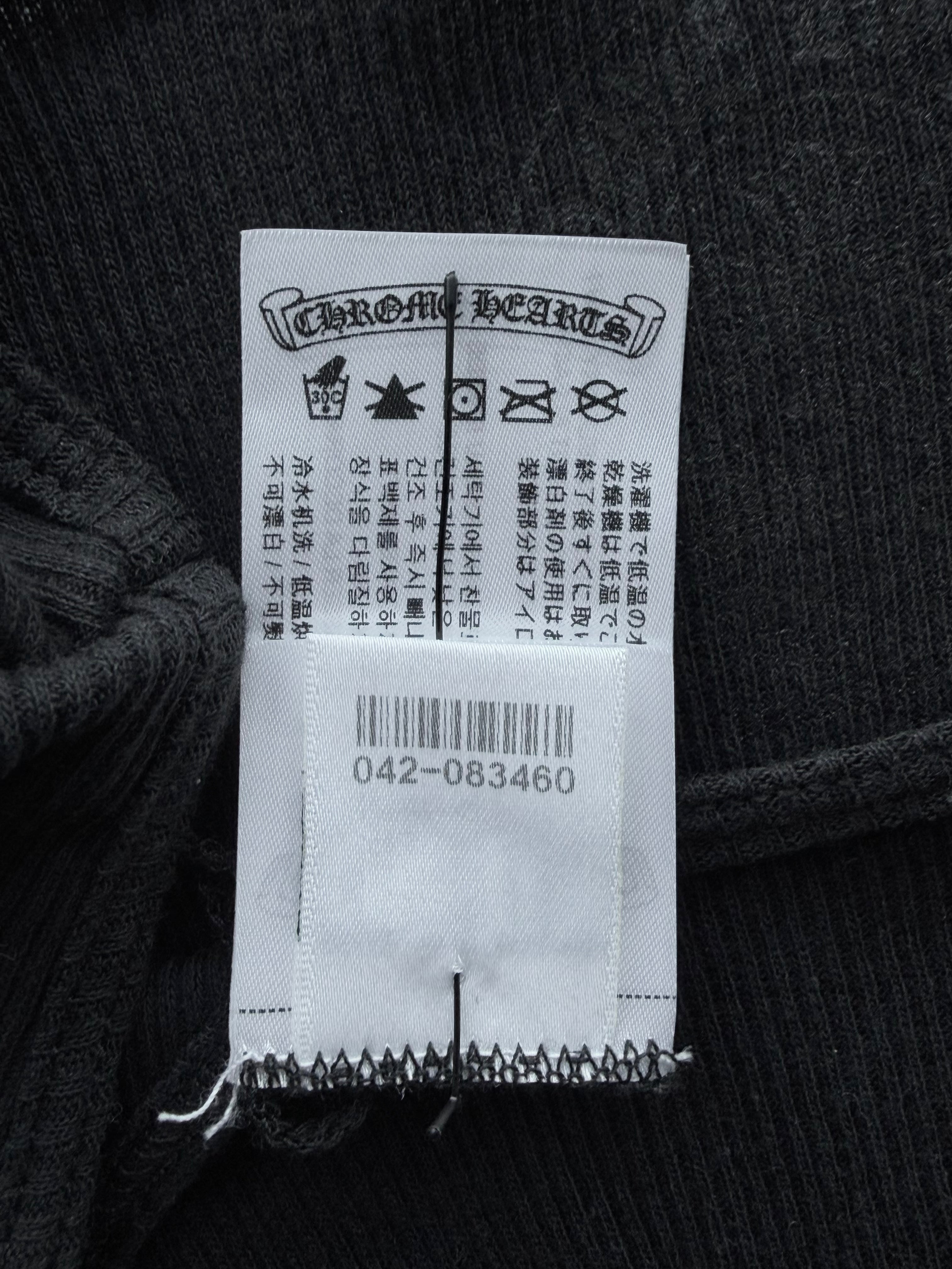 Cross T-Bar Black Rib Tank Top