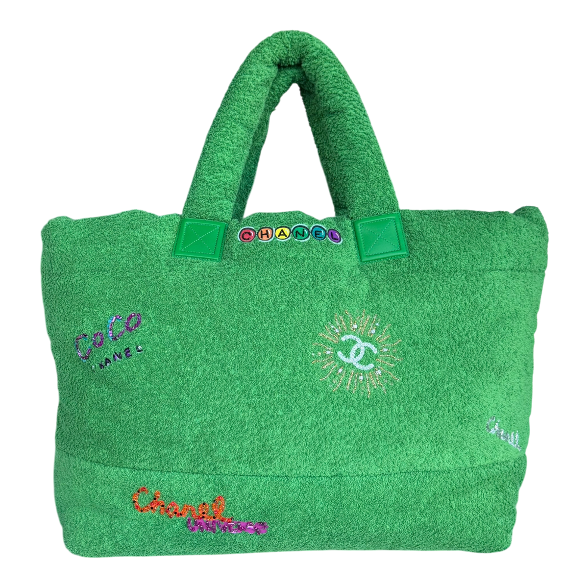 Chanel Pharrell Pile Tote Bag Green