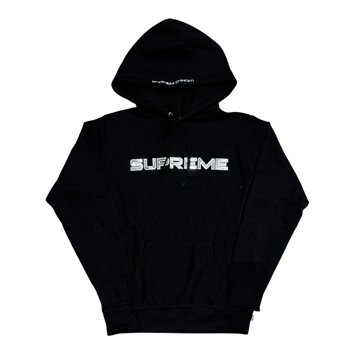 Supreme Sequins Hoodie Black