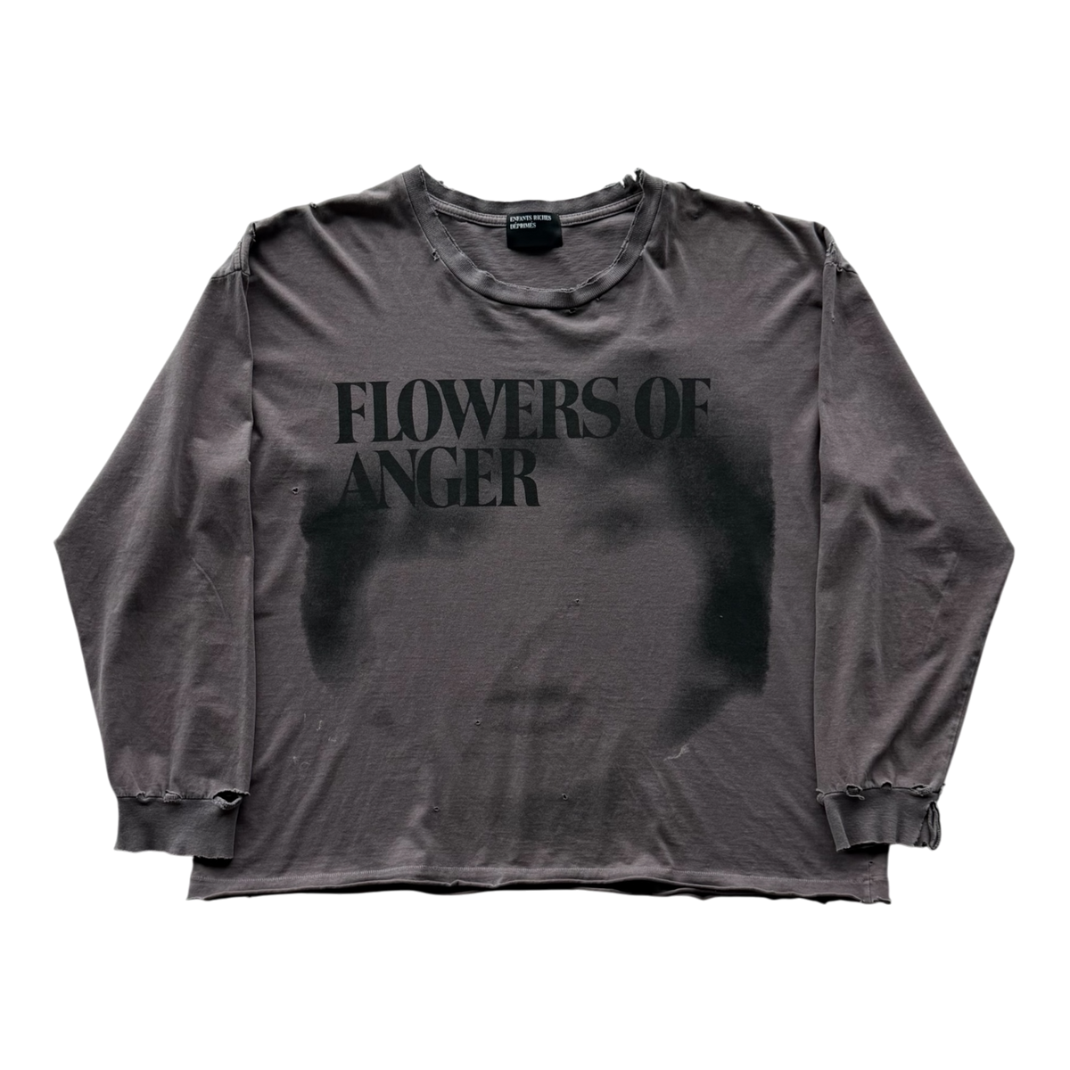 Antique Brown Flowers Of Anger Longsleeve T-Shirt
