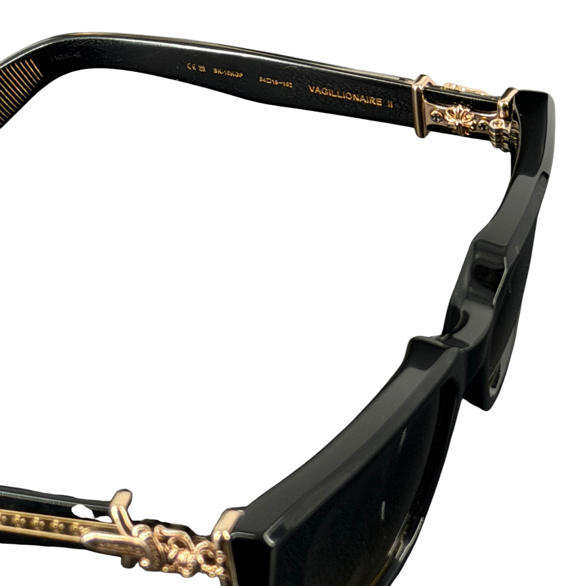 Vagillionaire Black & Gold Glasses