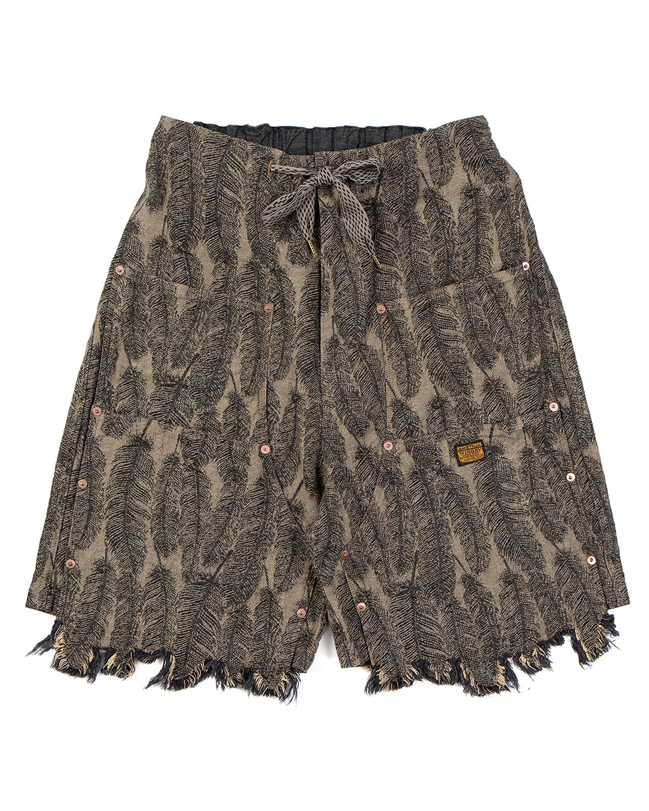 MAGPIE Denim W-Knee Shorts Tan