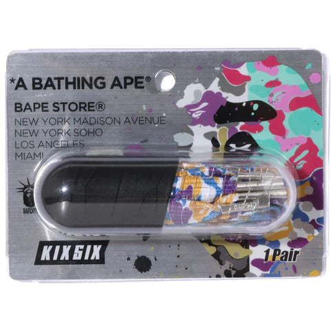 Bape x Kixsix LA Camo Laces