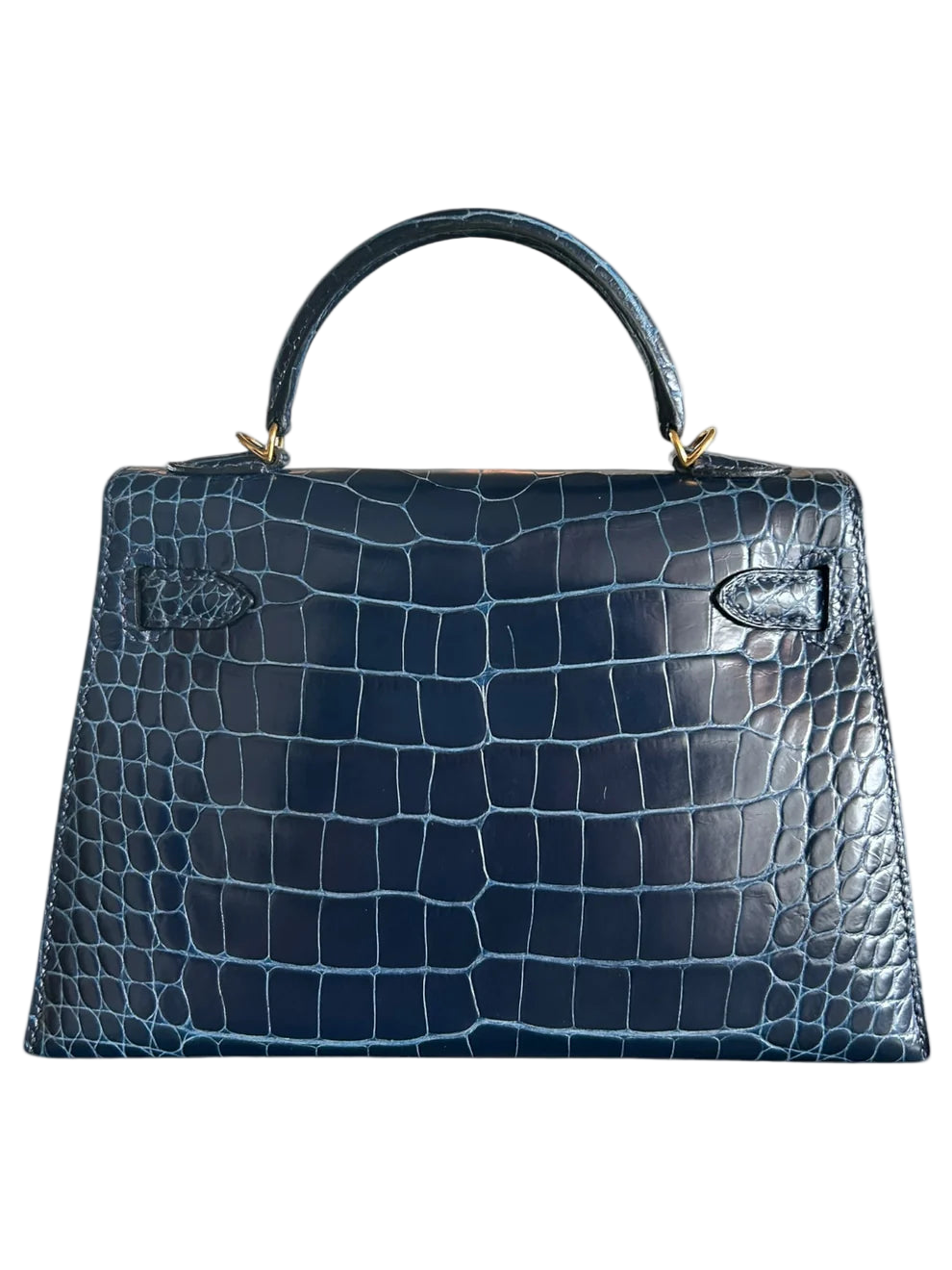 Blue Marine Crocodile Mini Kelly 20
