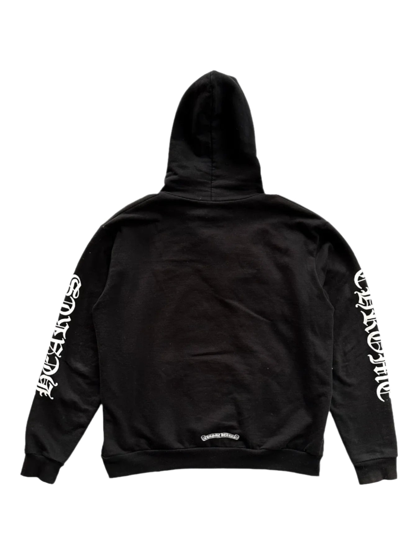 Black & White Script Print FU Hoodie