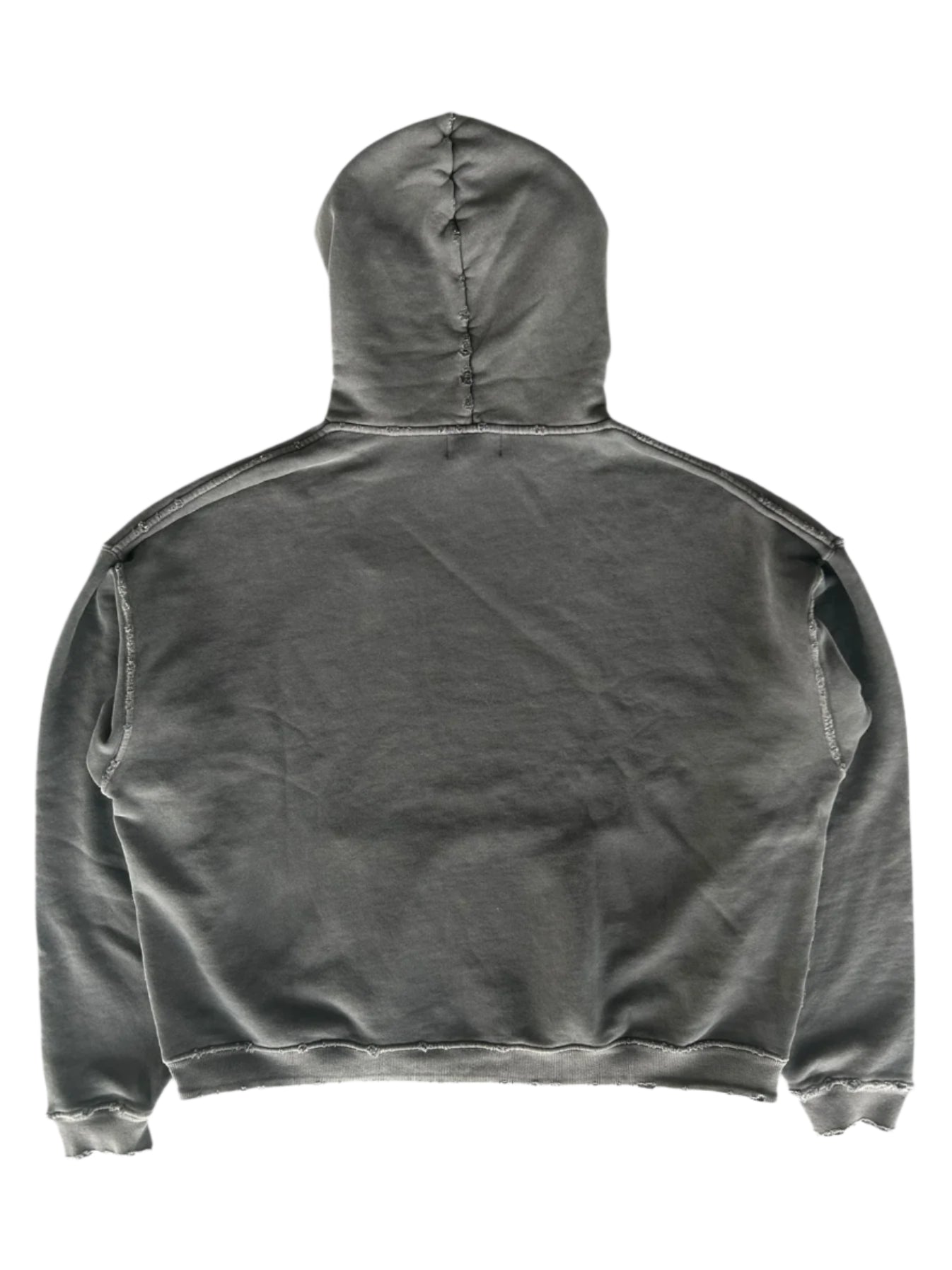 Washed Black & White Classic Logo Hoodie
