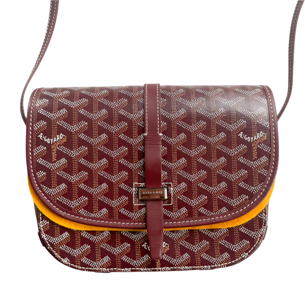 Burgundy Belvedere Messenger Bag