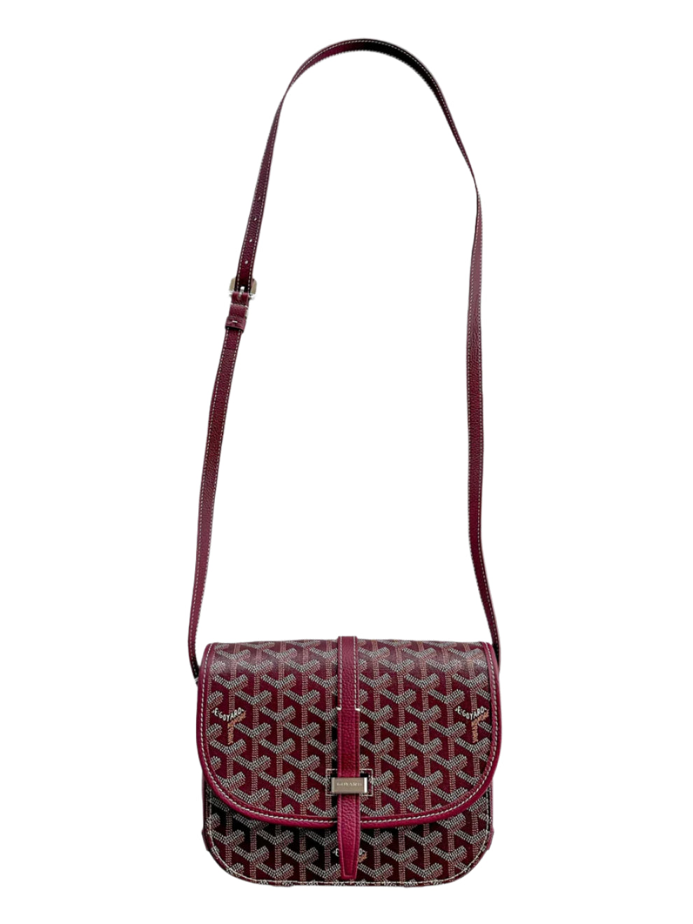 Burgundy Belvedere Messenger Bag