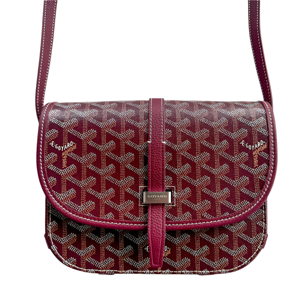 Burgundy Belvedere Messenger Bag